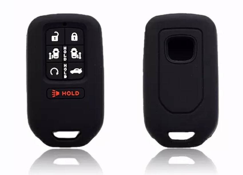 Honda Key Fob Cover 7 Button Silicone Rubber Remote Key Case Protector for Honda Civic Accord HRV - Durable Protection for Car Keys