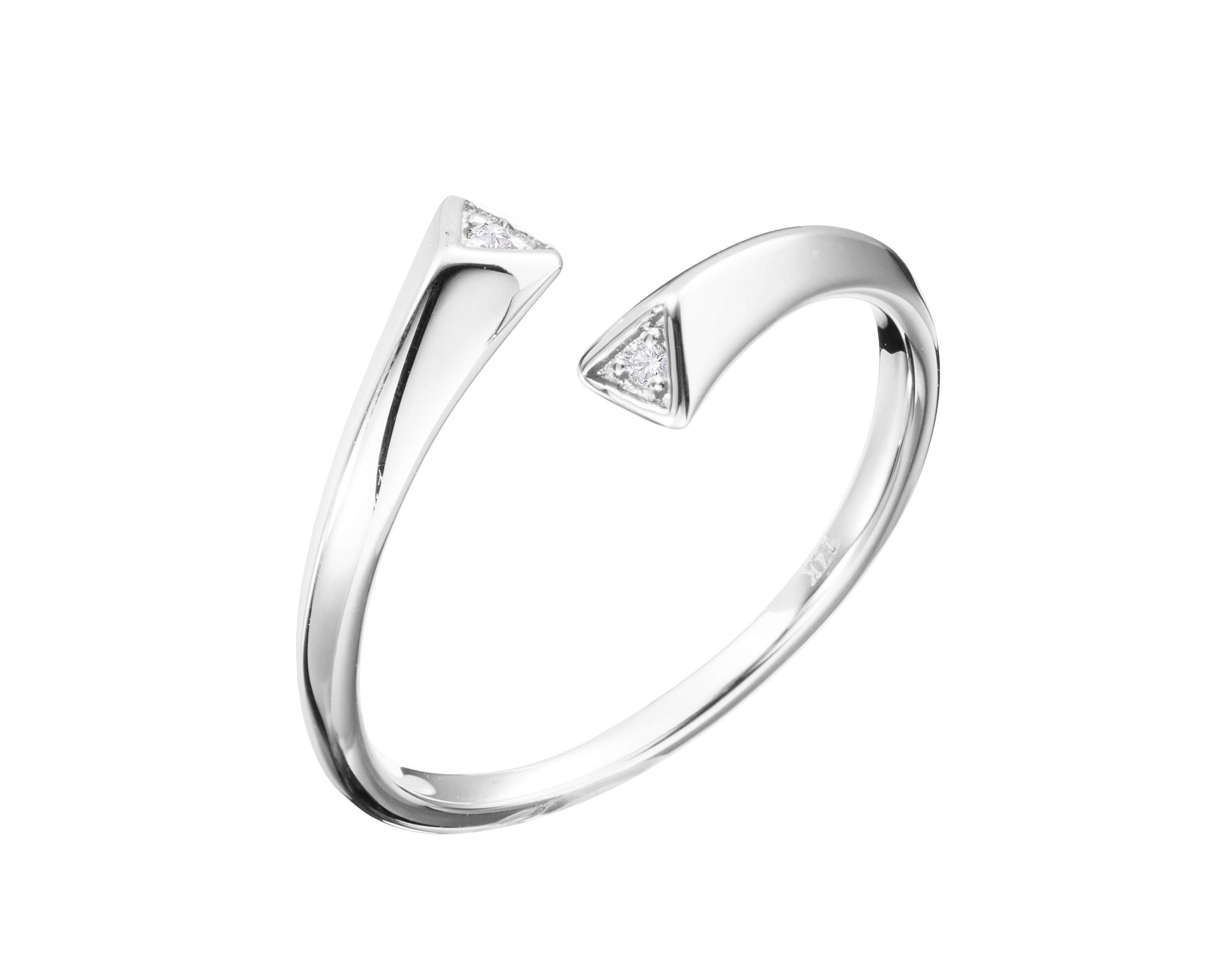 Majade 14K White Gold Bridal Set – Handmade Diamond Wedding Ring Set for Couples, Matching Minimalist Engagement Bands – Perfect for Proposals, Anniversaries & Romantic Occasions