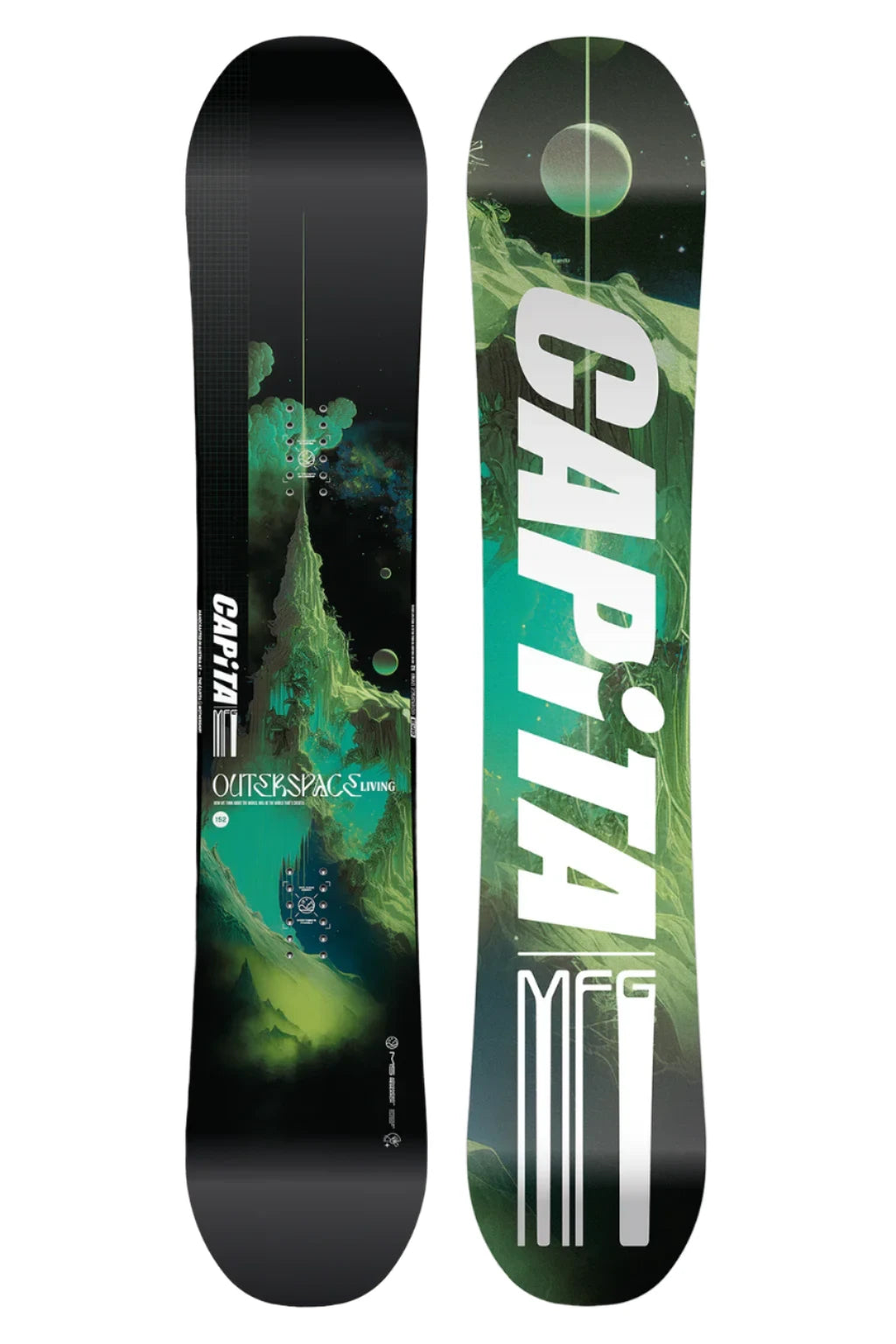 **CAPiTA Outerspace Living Snowboard 2025 – All-Mountain Freestyle Snowboard for Men & Women | Perfect for Park, Powder & Freeriding**    *(Use Cases: Ideal for snowboarders seeking versatility in terrain parks, deep powder runs, and freestyle riding with smooth control and playful performance.)*