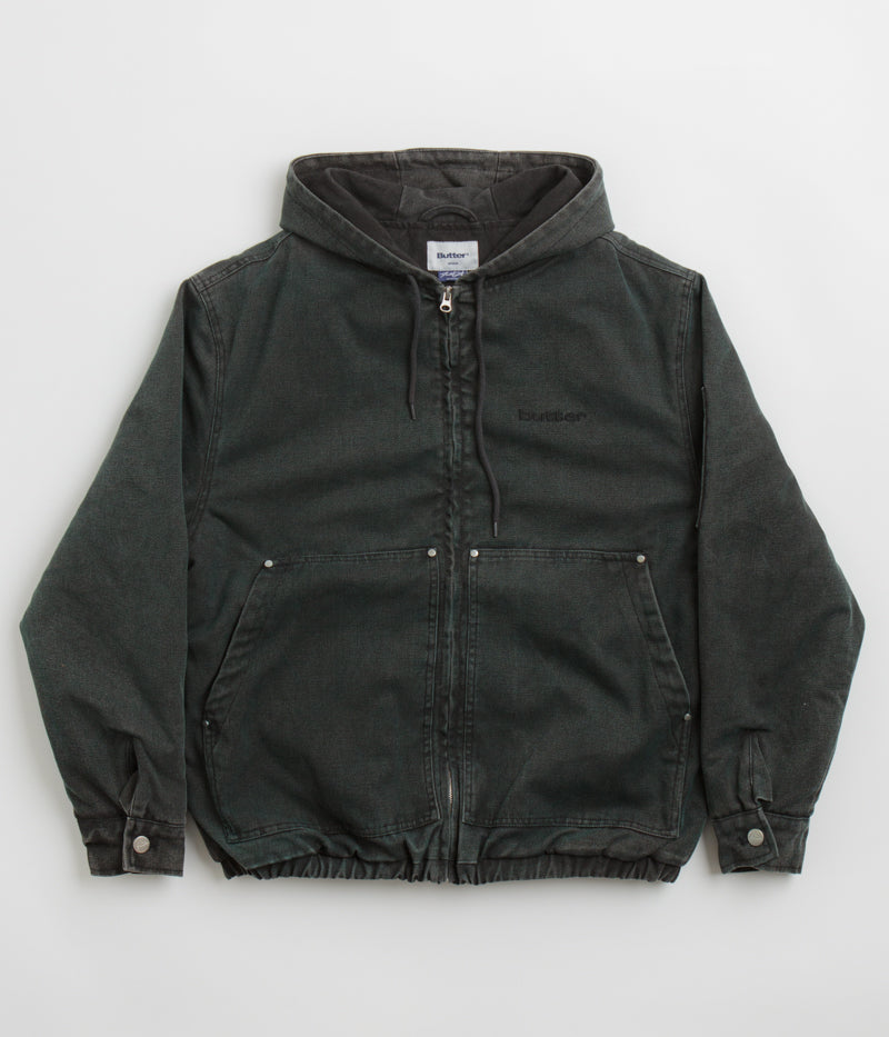 Butter Goods Davide Work Jacket - Washed Black | Durable Men's Denim Jacket for Workwear & Casual Style | Perfect for Outdoor Work, Streetwear & Everyday Fashion