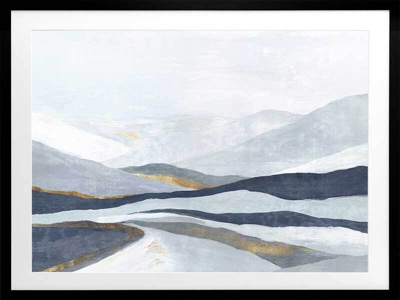 Far Away Land Framed Art Print - Scenic Landscape Wall Decor for Living Room, Bedroom & Office - Perfect for Home & Office Decoration