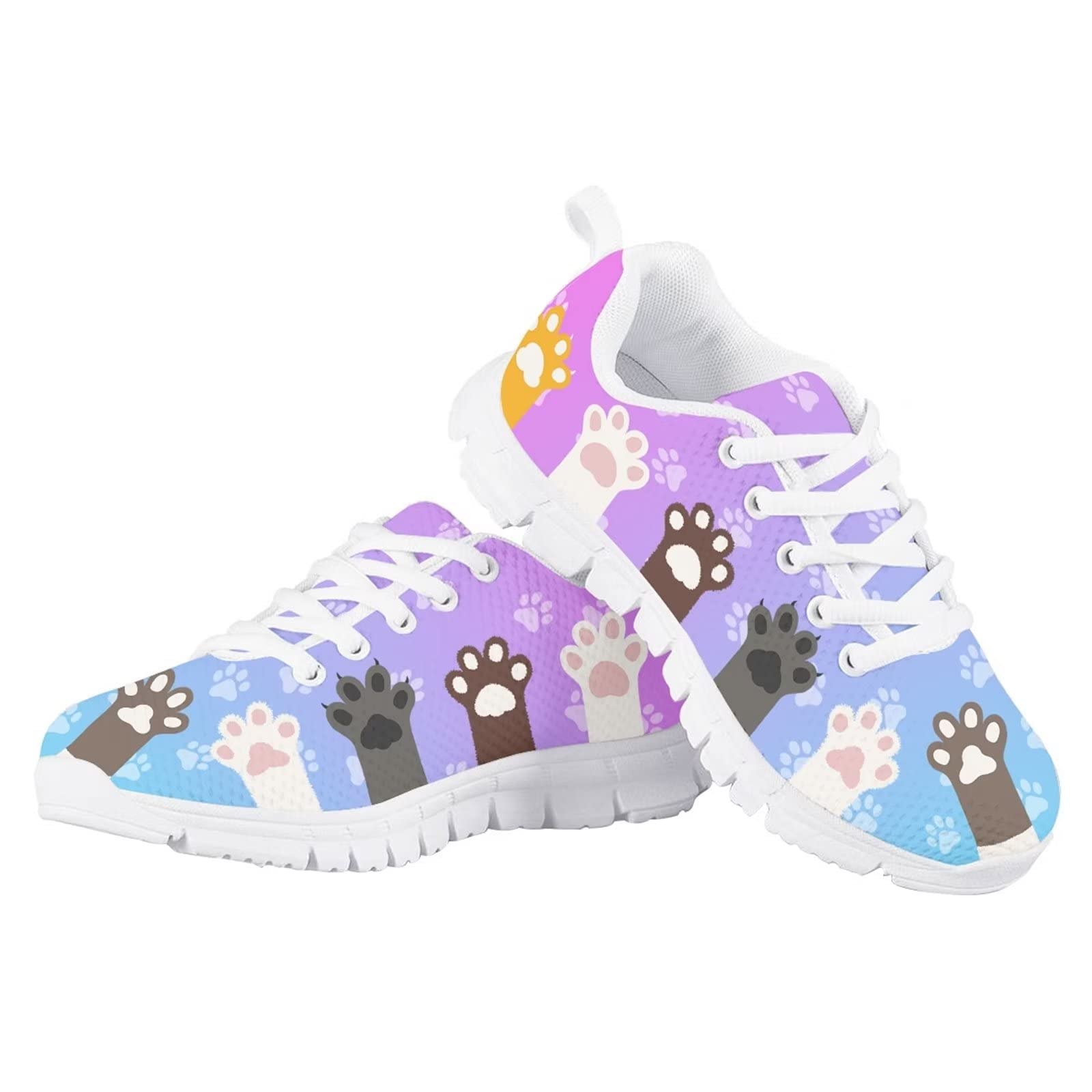 WELLFLYHOM Girls Running Shoes - Lightweight Athletic Tennis Sneakers for Kids | Non-Slip Gym & Outdoor Walking Shoes | Breathable Sports Shoes for School, Playground & Daily Activities