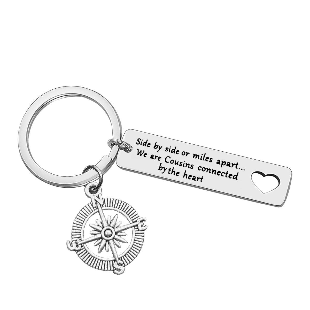 Personalized Cousin Keychain Jewelry - Unique Christmas & Birthday Gift for Cousins - Long Distance & Graduation Gifts for Men & Women - Perfect for Family Reunions, Special Occasions & Keepsakes