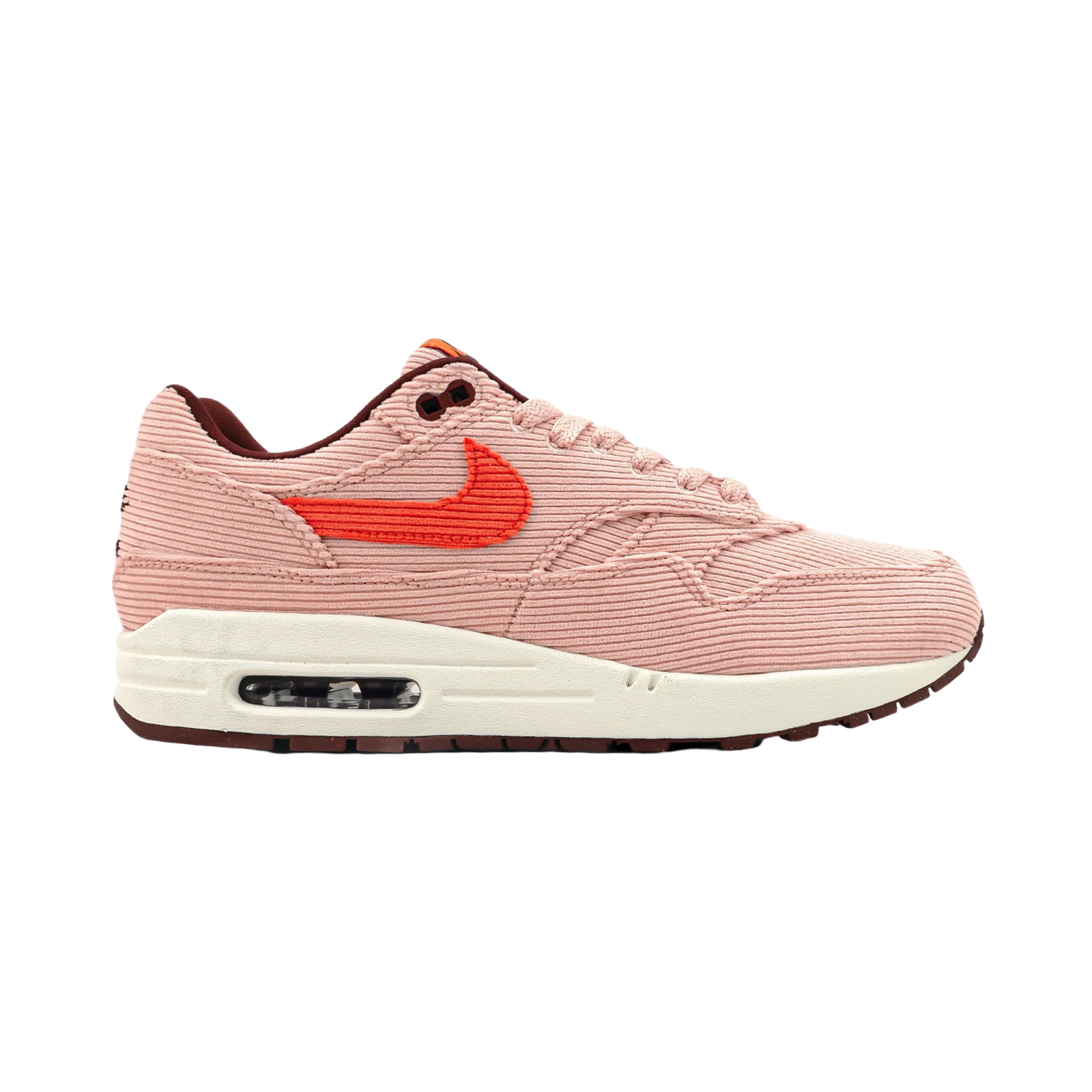 Nike Air Max 1 Premium Corduroy Sneakers - Bright Coral Women's Running Shoes for Jogging & Casual Wear