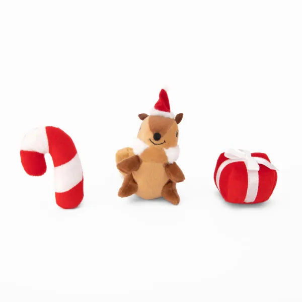 Festive Christmas Friends Mini Ornament Set - 3 Pack for Holiday Tree Decorations, Gift Exchanges & Seasonal Home Decor