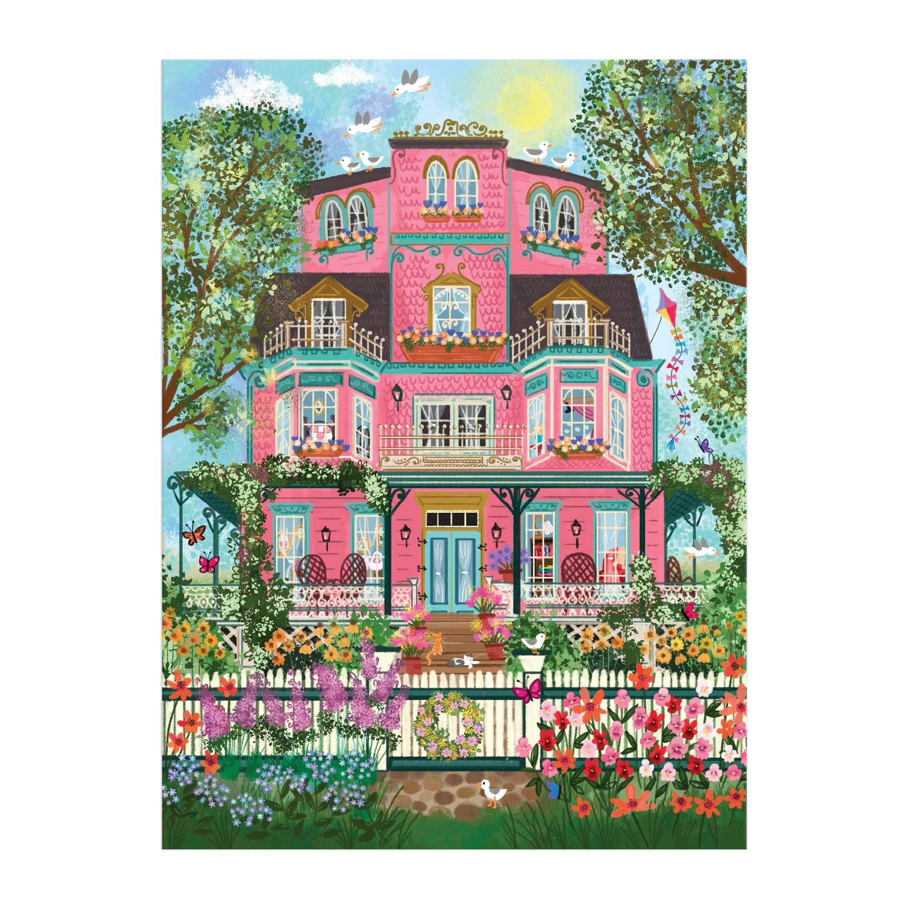 Joy Laforme Capeside Victorian 1000-Piece Jigsaw Puzzle - Perfect for Family Game Nights, Relaxation & Home Decor