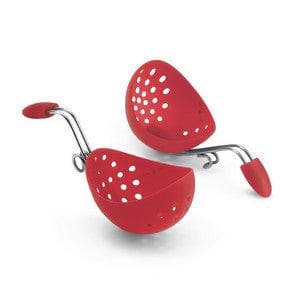 Premium Cuisipro Egg Poachers Set of 2 - Silicone Non-Stick Poaching Cups for Perfect Poached Eggs - Ideal for Breakfast, Brunch & Healthy Cooking