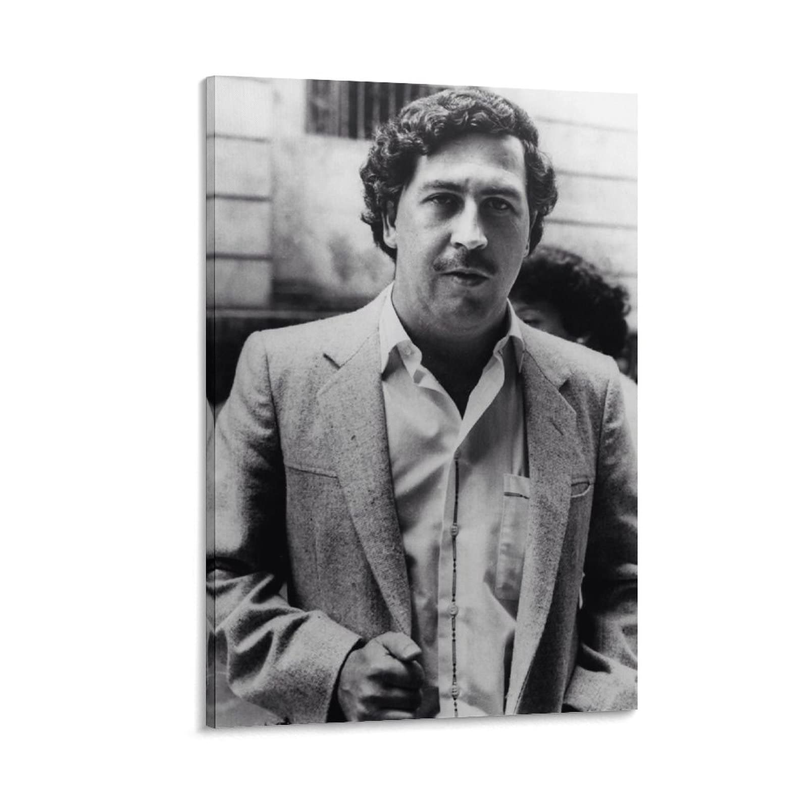 Pablo Escobar Canvas Poster - 8x12 Inch (20x30cm) Wall Art for Bedroom, Office & Sports Room Decor - Perfect Gift for Fans of Narcos TV Show & History Enthusiasts - Ideal for Home, Dorm, Bar or Man Cave Decorations