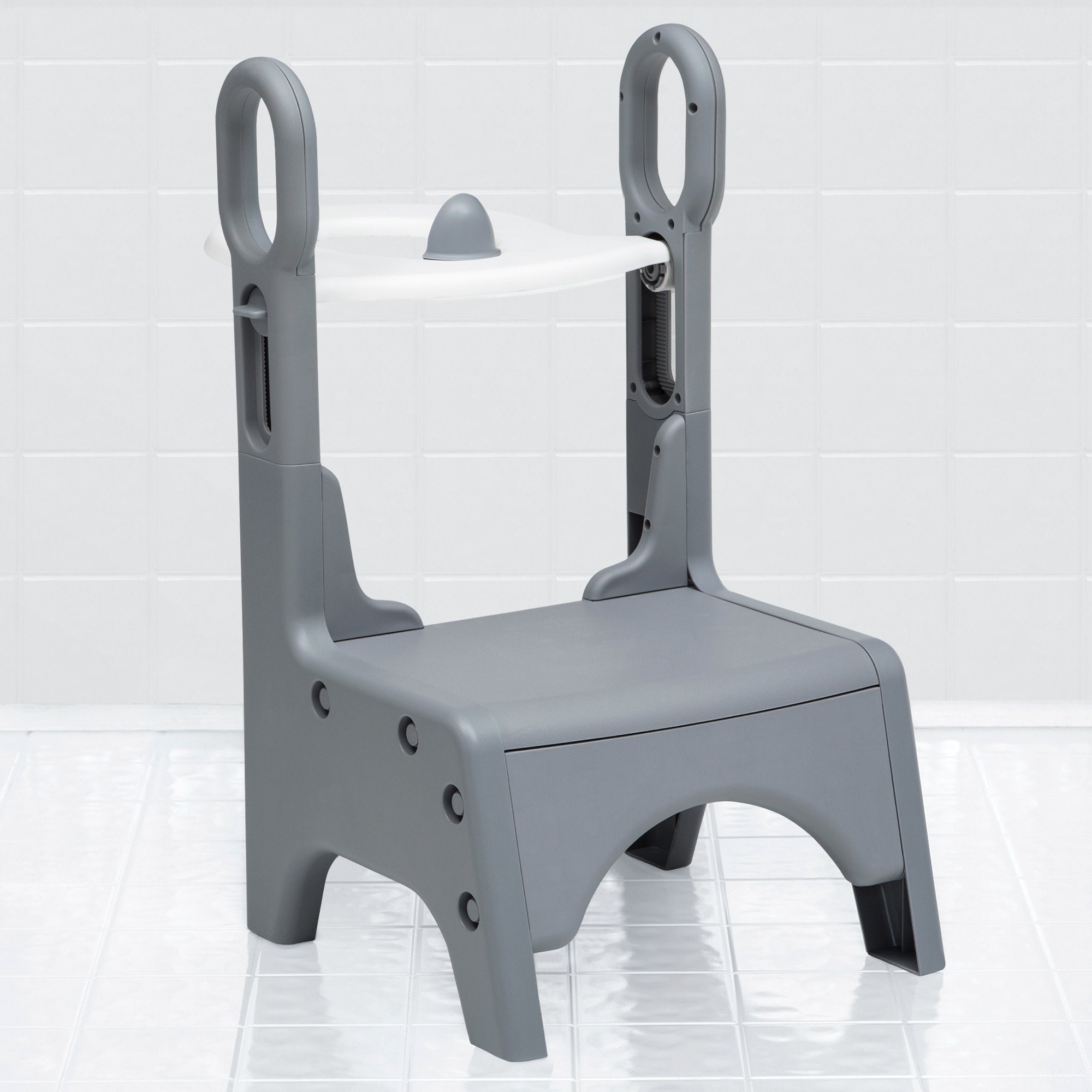 Little Jon EE Adjustable Potty Seat and Step Stool for Toddlers - Soft Cushioned Toilet Training Seat with Non-Slip Base - Perfect for Potty Training Boys & Girls at Home