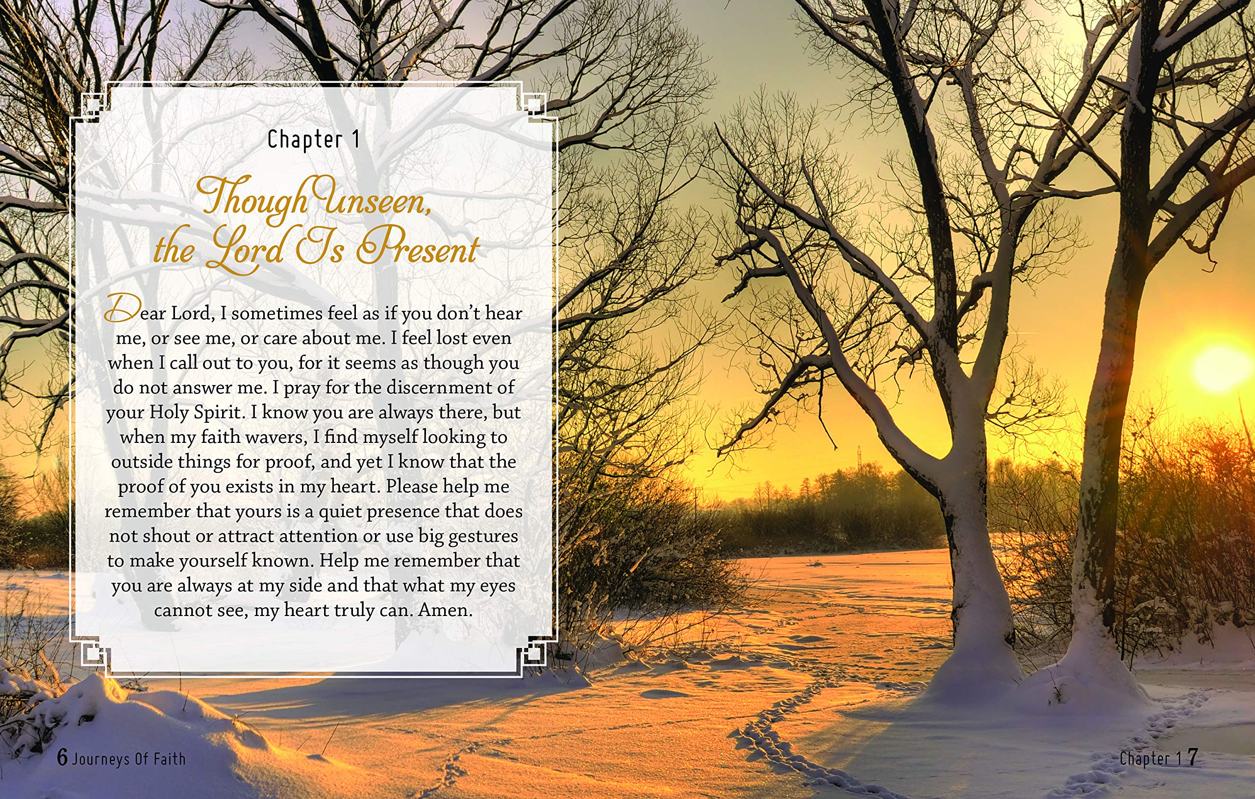 Journeys of Faith Deluxe Daily Prayer Books - Inspirational Christian Devotional for Morning & Evening Prayers, Bible Study & Spiritual Growth