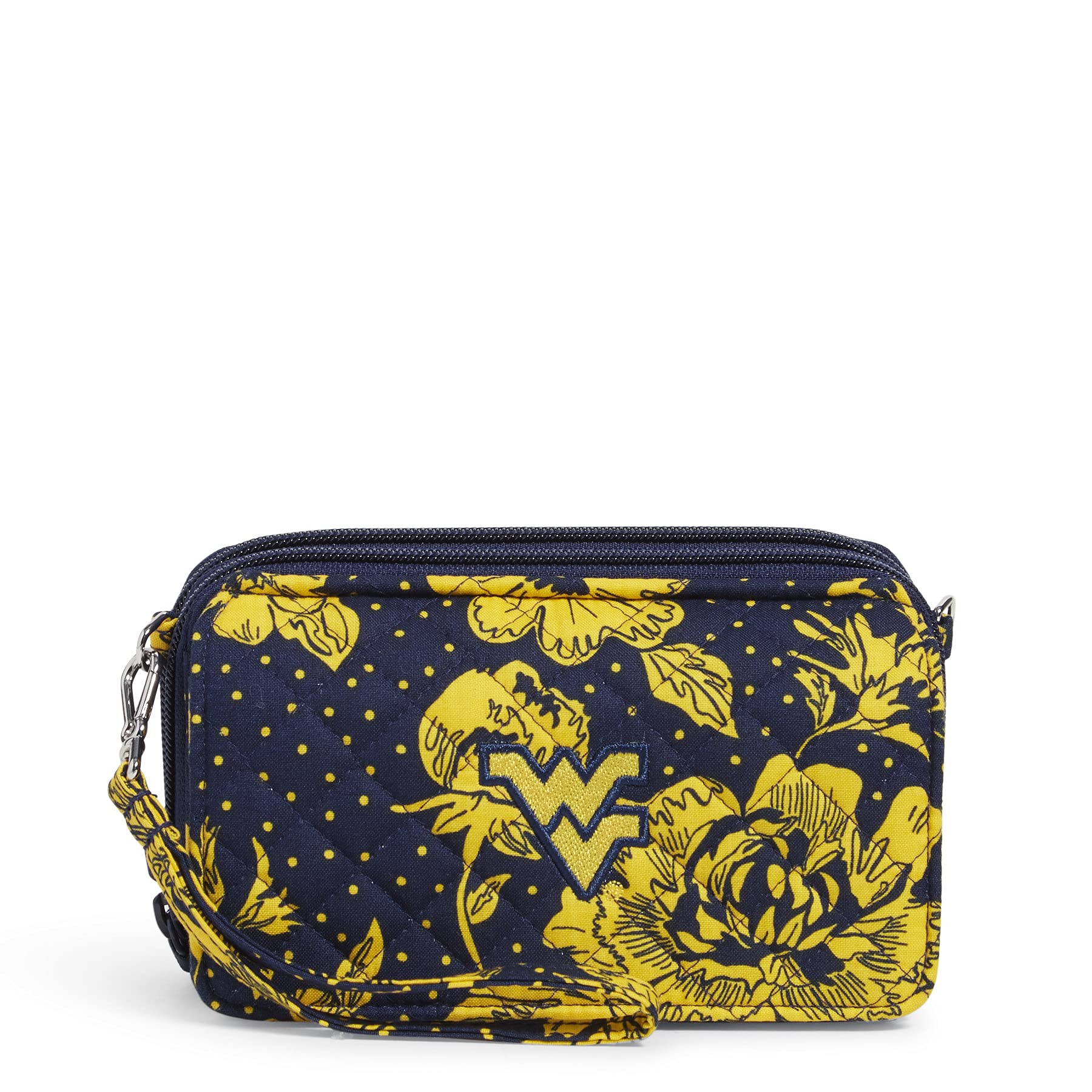 Vera Bradley Cotton Collegiate RFID Crossbody Purse for Women - Multiple Team Designs, Lightweight & Secure - Perfect for College, Travel & Everyday Use