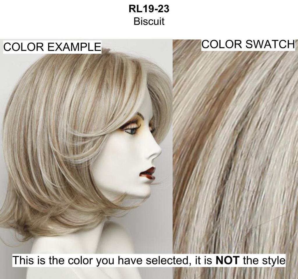 Raquel Welch Crowd Pleaser Wig Bundle - 4 Items (RL19/23 Color) with Christy's Wigs Q&A Booklet, BeautiMark Synthetic Shampoo & Wide Tooth Comb | Perfect for Cosplay, Costume Parties & Everyday Styling