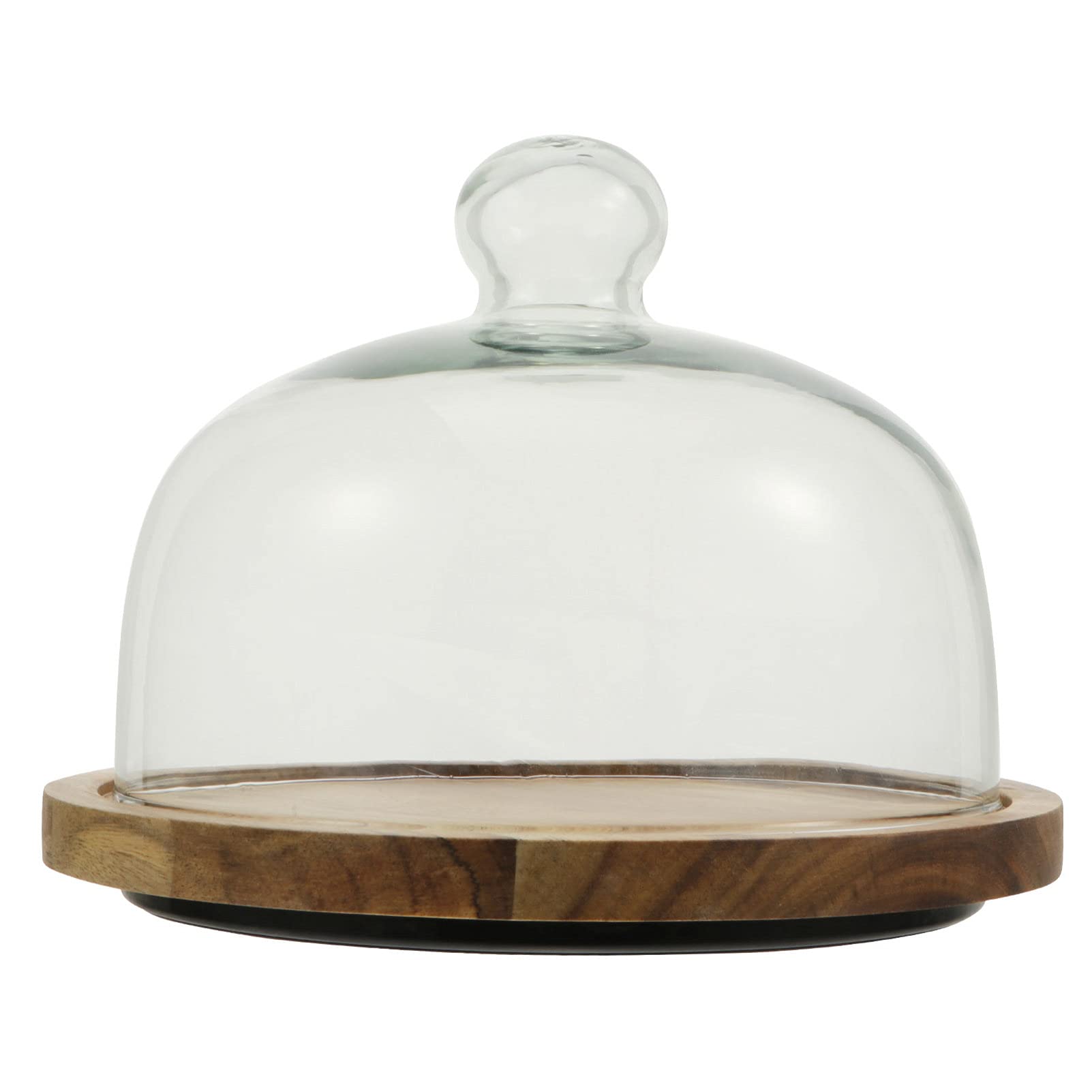 Premium Glass Cake Cover with Tray - Hemoton 12-Inch Clear Cake Dome for Cupcakes, Desserts & Pastries - Perfect for Bakeries, Parties & Kitchen Display