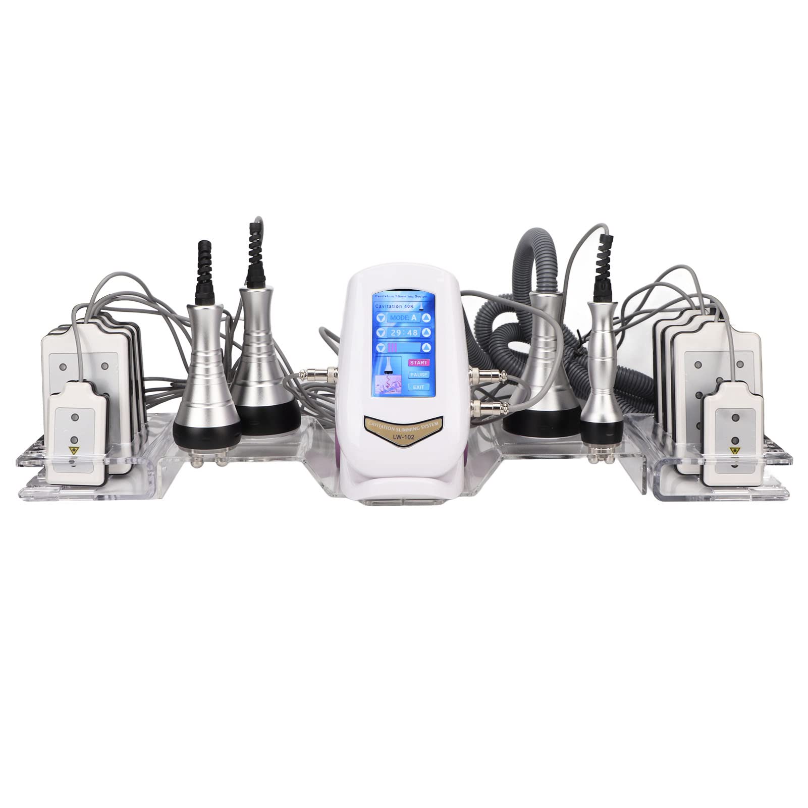 5 in 1 40K Cavitation Machine for Body Sculpting & Skin Tightening - Multifunctional Fat Burning & Cellulite Removal Device - Professional Beauty Salon Equipment 100-240V - Perfect for Home Spa & Professional Treatments