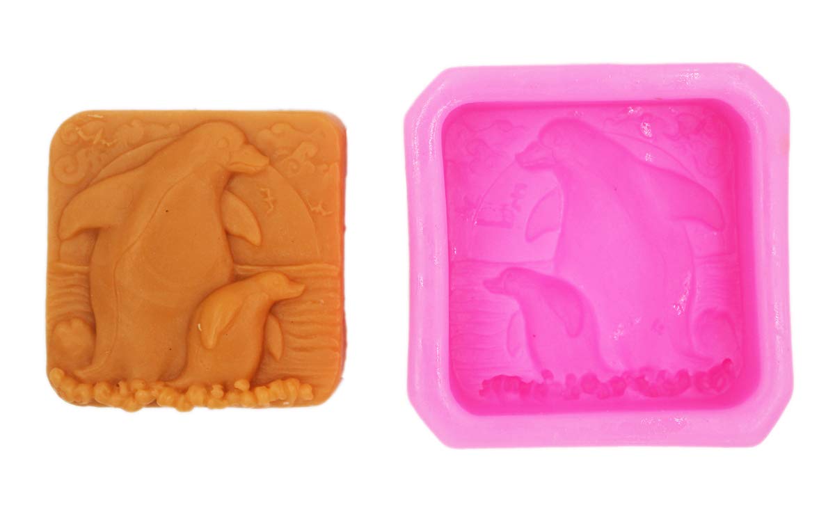 Penguin Silicone Soap Molds for DIY Handmade Soap Making - Cute Animal Shaped Soap Craft Kit for Bath, Gift & Home Decor