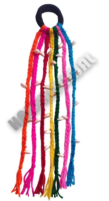 HARSHITANJAL® Boho Hair Braids with Rubber Bands - DIY Hair Accessories for Women & Girls | Perfect for Parties, Weddings & Everyday Stylish Looks