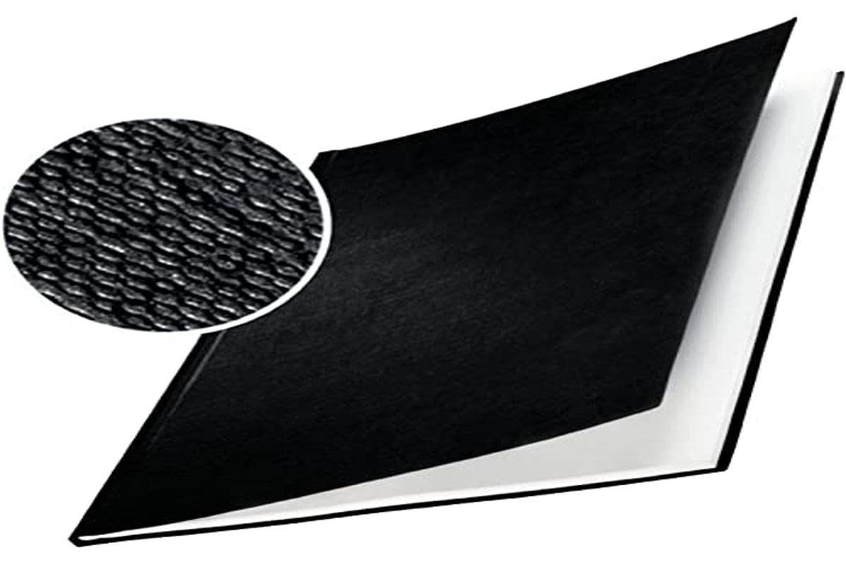 Leitz impressBIND Hard Covers - 10 Pack Black 7.0mm Spine for Professional Document Binding | Perfect for Office Reports, Presentations & Thesis Projects