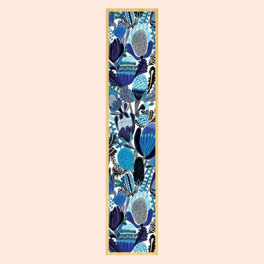 Blue Bush Banksias Australian Wooden Bookmark - Handcrafted Nature-Inspired Bookmark for Book Lovers - Perfect Gift for Readers, Bookworms & Nature Enthusiasts - Ideal for Reading, Gifting & Collecting