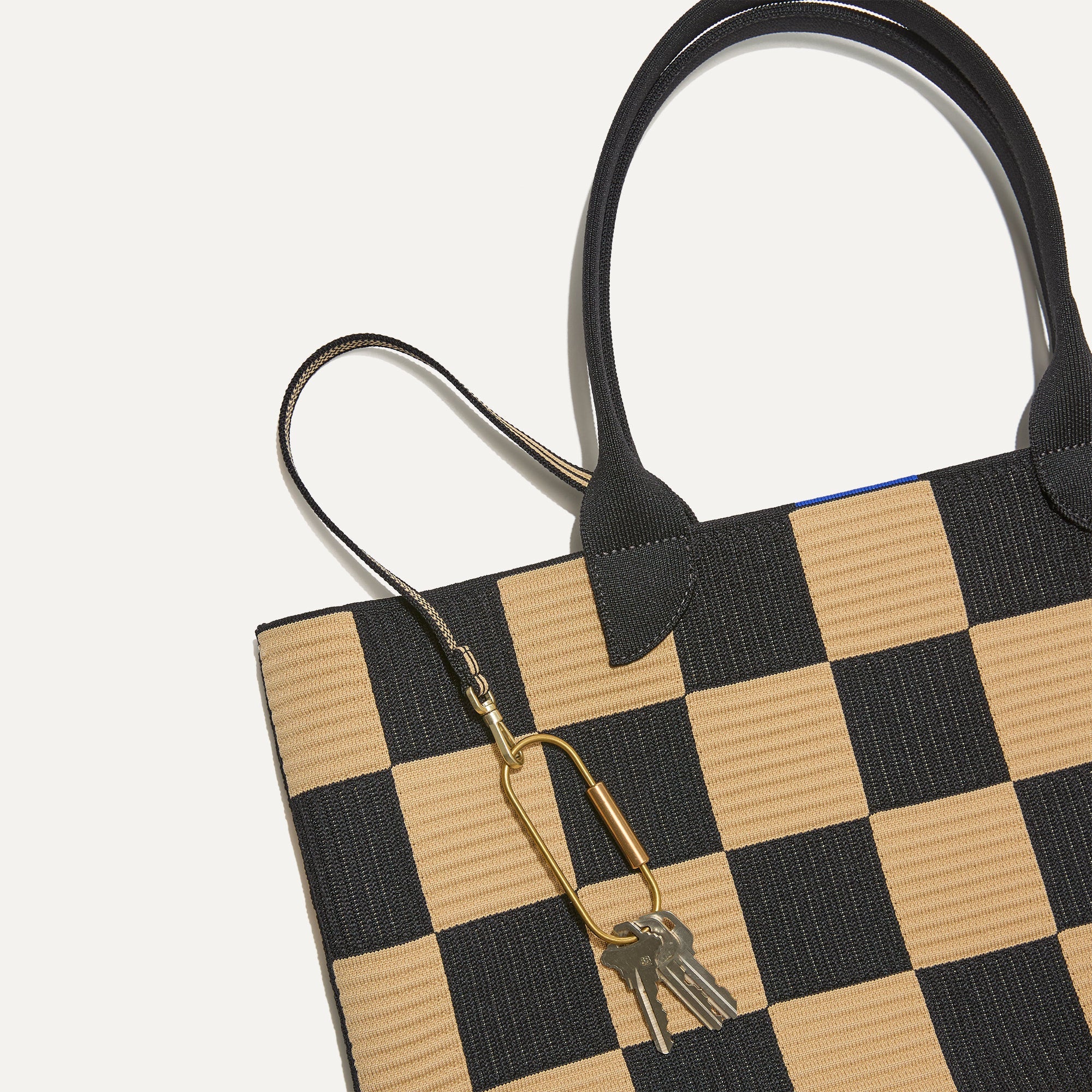Lightweight Checker Classic Tote Bag - Stylish & Durable for Work, Travel & Shopping