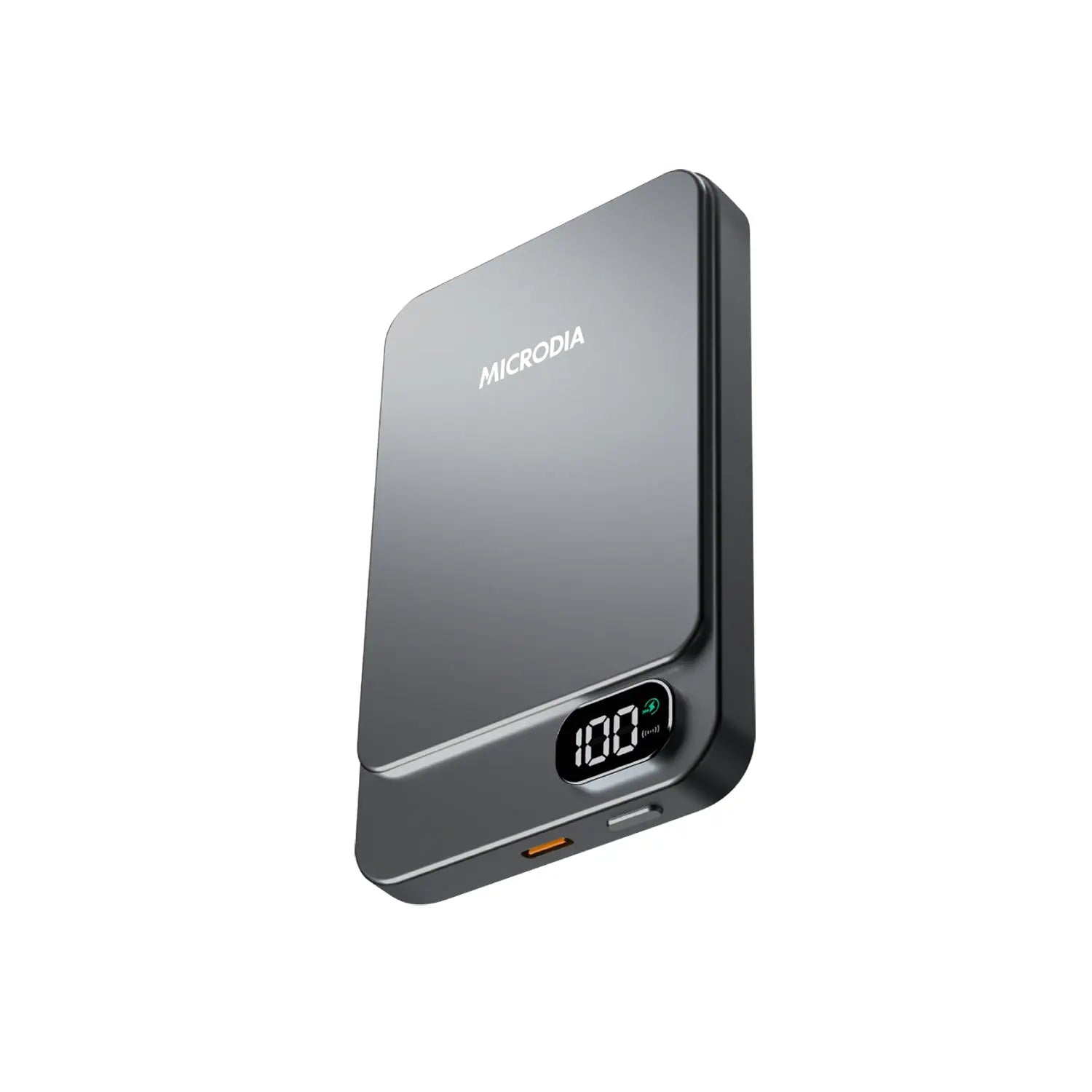 MICRODIA SNAPPower™ Aluminaire LCD Magnetic Wireless Power Bank - 5000mAh/10000mAh Portable Charger for iPhone, Samsung & Smartphones - Perfect for Travel, Office & Outdoor Adventures