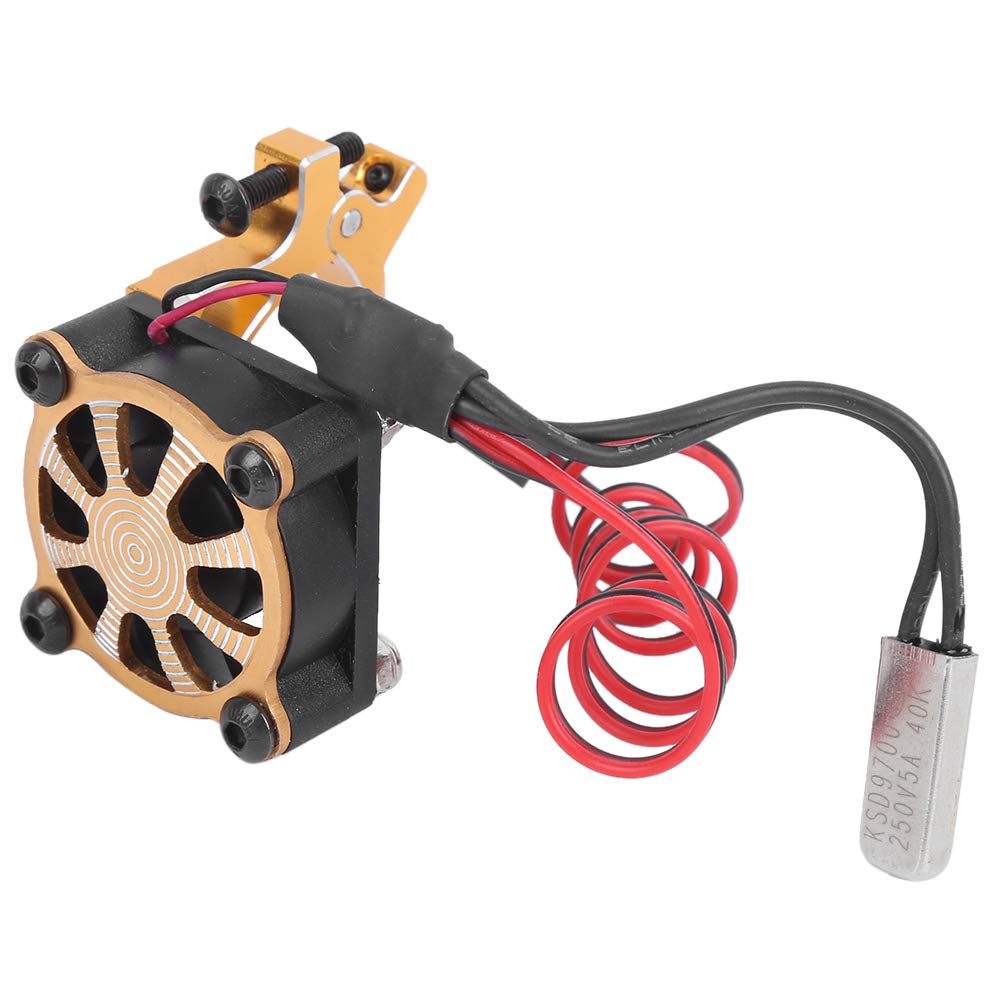 High-Performance Motor Heatsink for RC Cars - Aluminum Cooling Fin with Built-in Thermal Sensor | Perfect for RC Racing, Drifting & Off-Road Models to Prevent Overheating