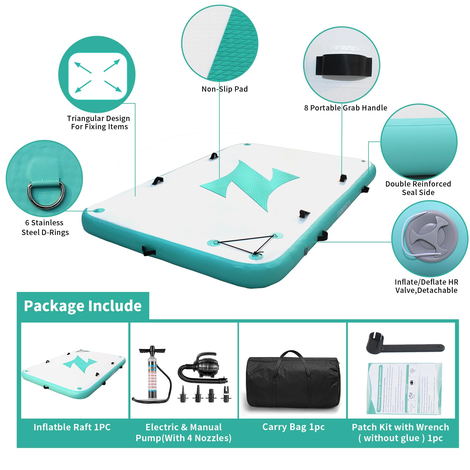**Inflatable Floating Dock Platform - 6