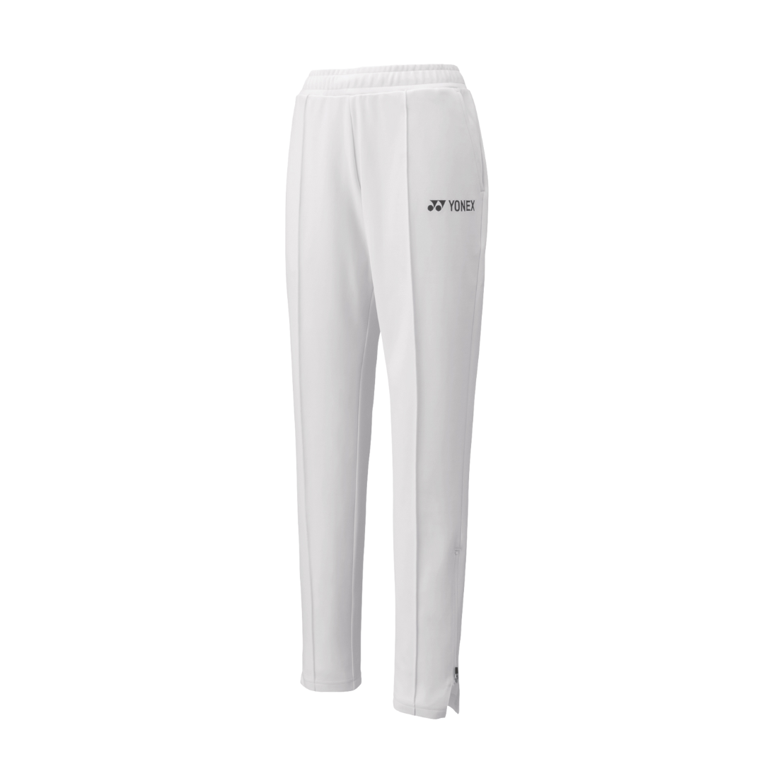Yonex 67064A Women's White 75th Anniversary Edition Warm Up Pants - Comfortable Athletic Pants for Tennis, Yoga & Casual Wear
