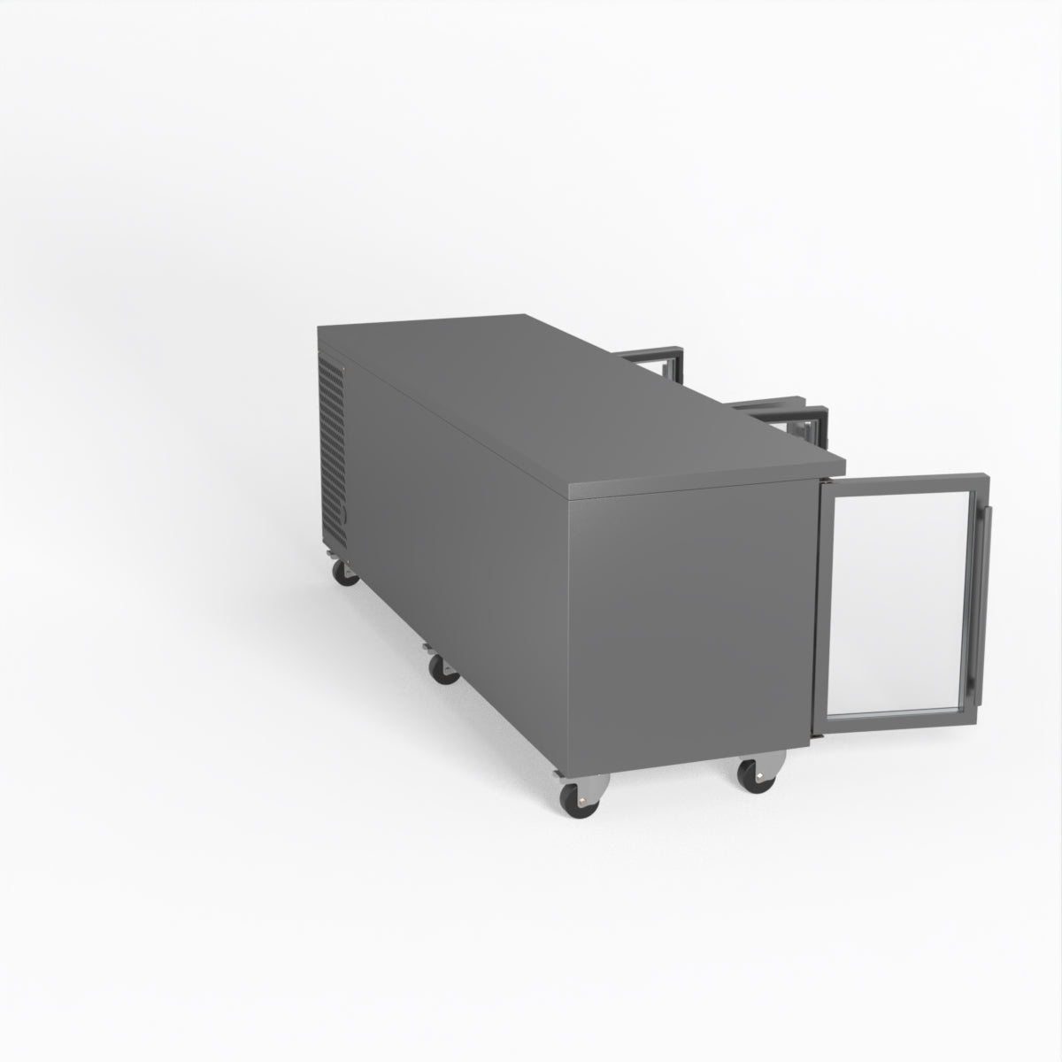 AG 4 Glass Door Commercial Worktop Refrigerator - Under Counter Fridge for Restaurants, Bars & Kitchens | Perfect for Food Storage & Beverage Cooling