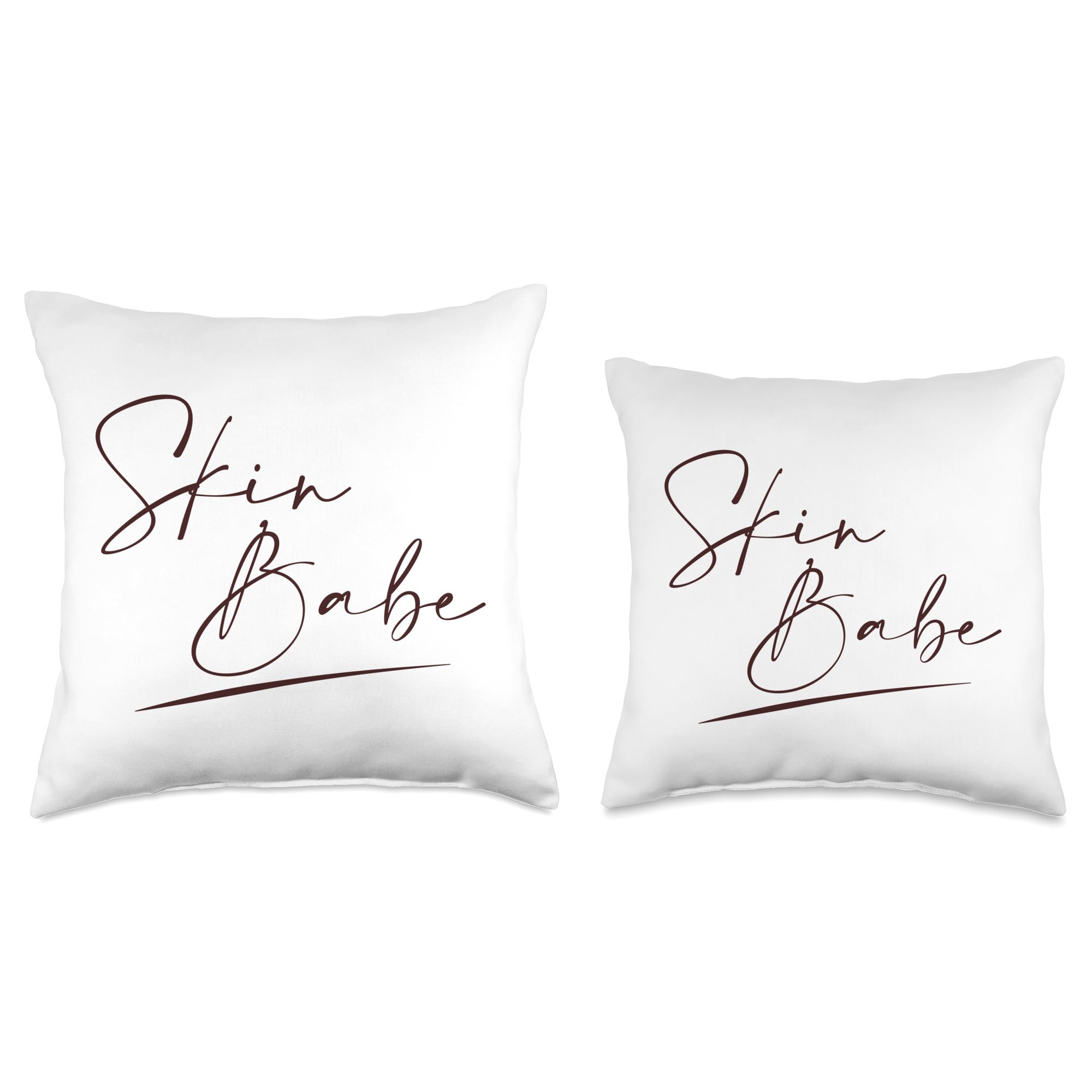 Skin Babe Skincare Throw Pillow 16x16 - Dermatologist Gift & Home Decor
