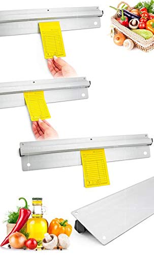 18 Inch Aluminum Kitchen Slide Check Rack - Bill Order Ticket Holder & Tab Grabber for Restaurants, Cafes, Pubs, Bars - Durable Organizer for Waitstaff & Cashiers