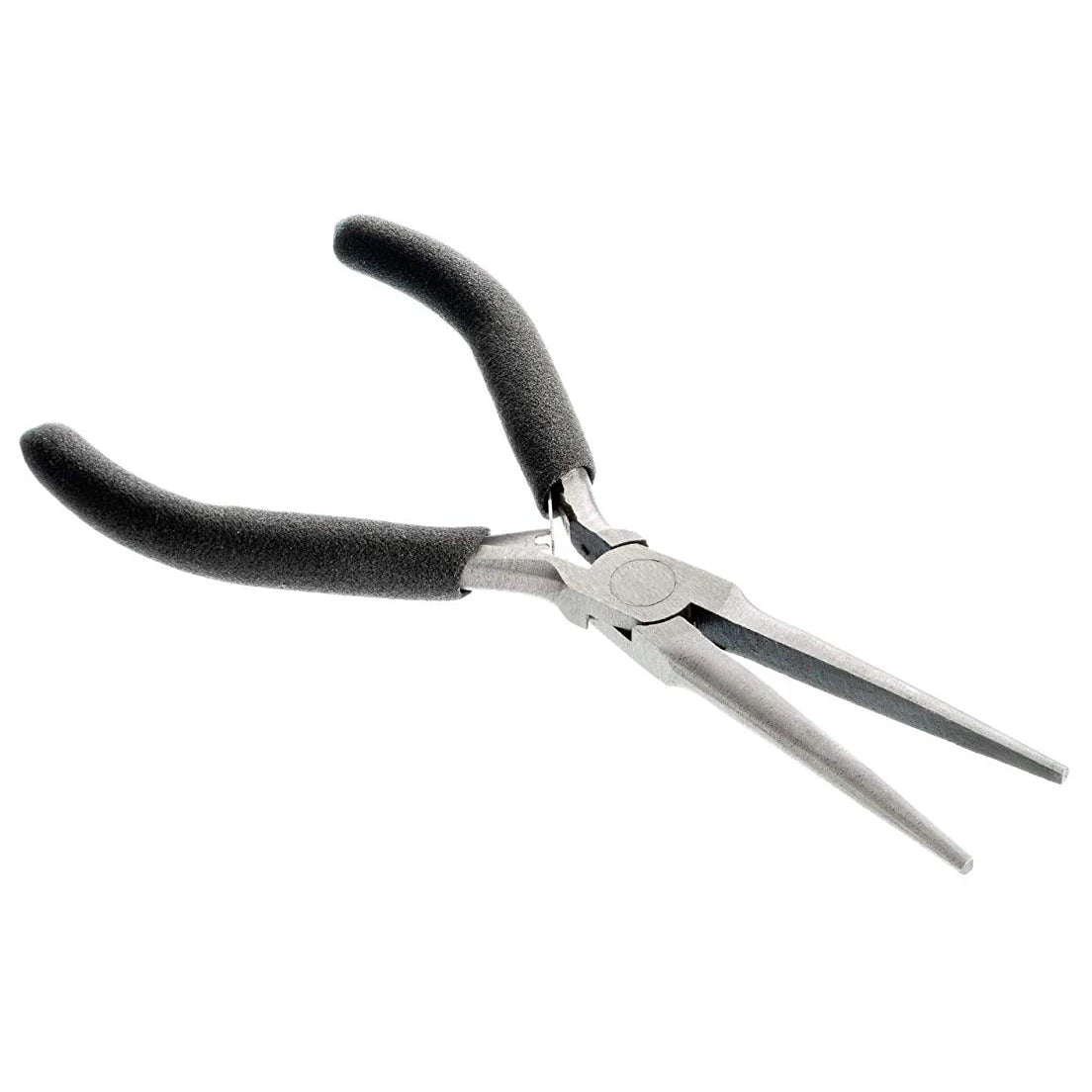 6-Piece Mini Needle Nose Pliers Set - Non-Serrated Jaw, Spring Return & Comfort Grip Handles - Perfect for Jewelry Making, Electronics Repair, and DIY Crafts