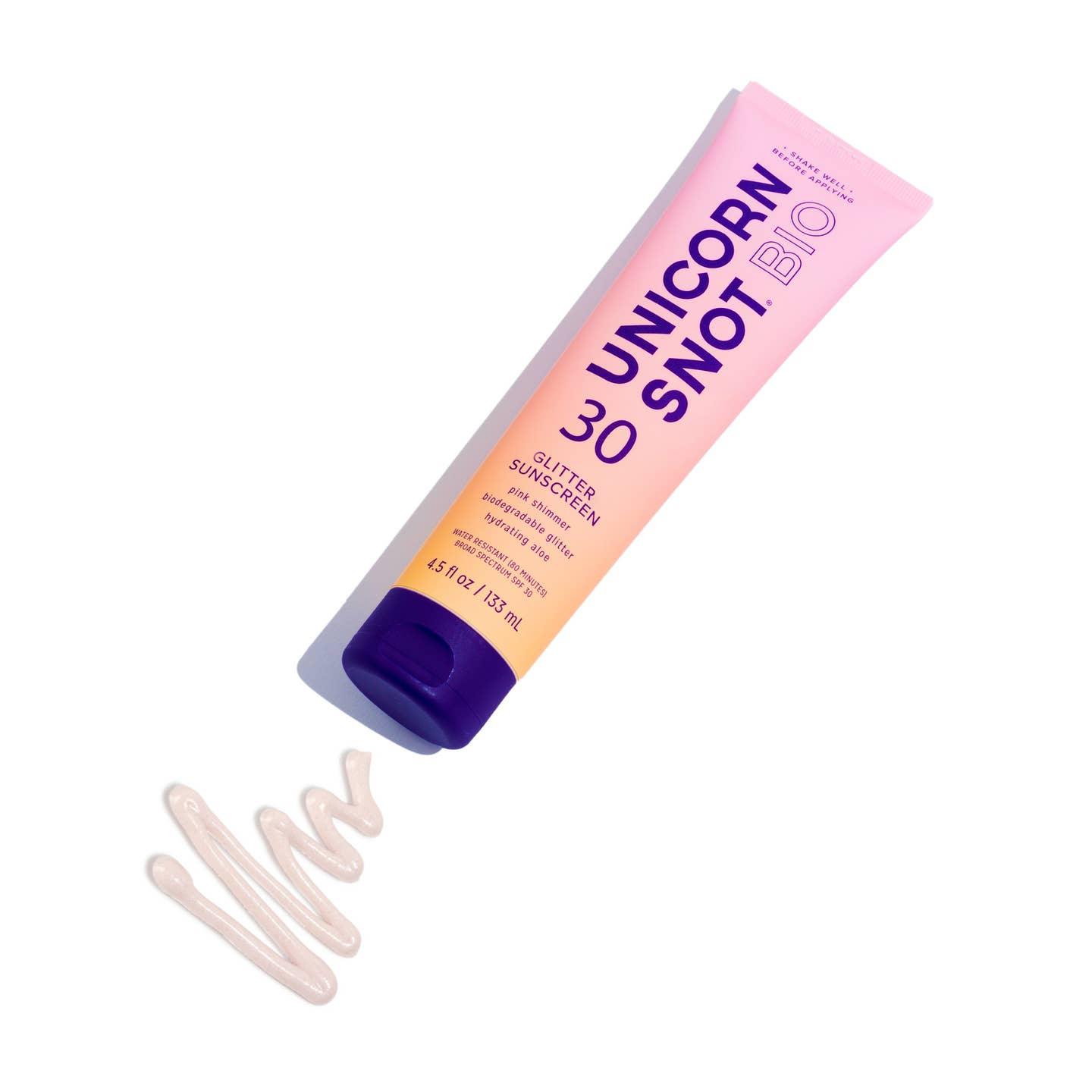 Unicorn Snot Glitter Sunscreen Lotion SPF 50 - Vegan, Water-Resistant, Shimmering Sun Protection for Kids & Adults - Perfect for Beach, Pool, and Outdoor Activities