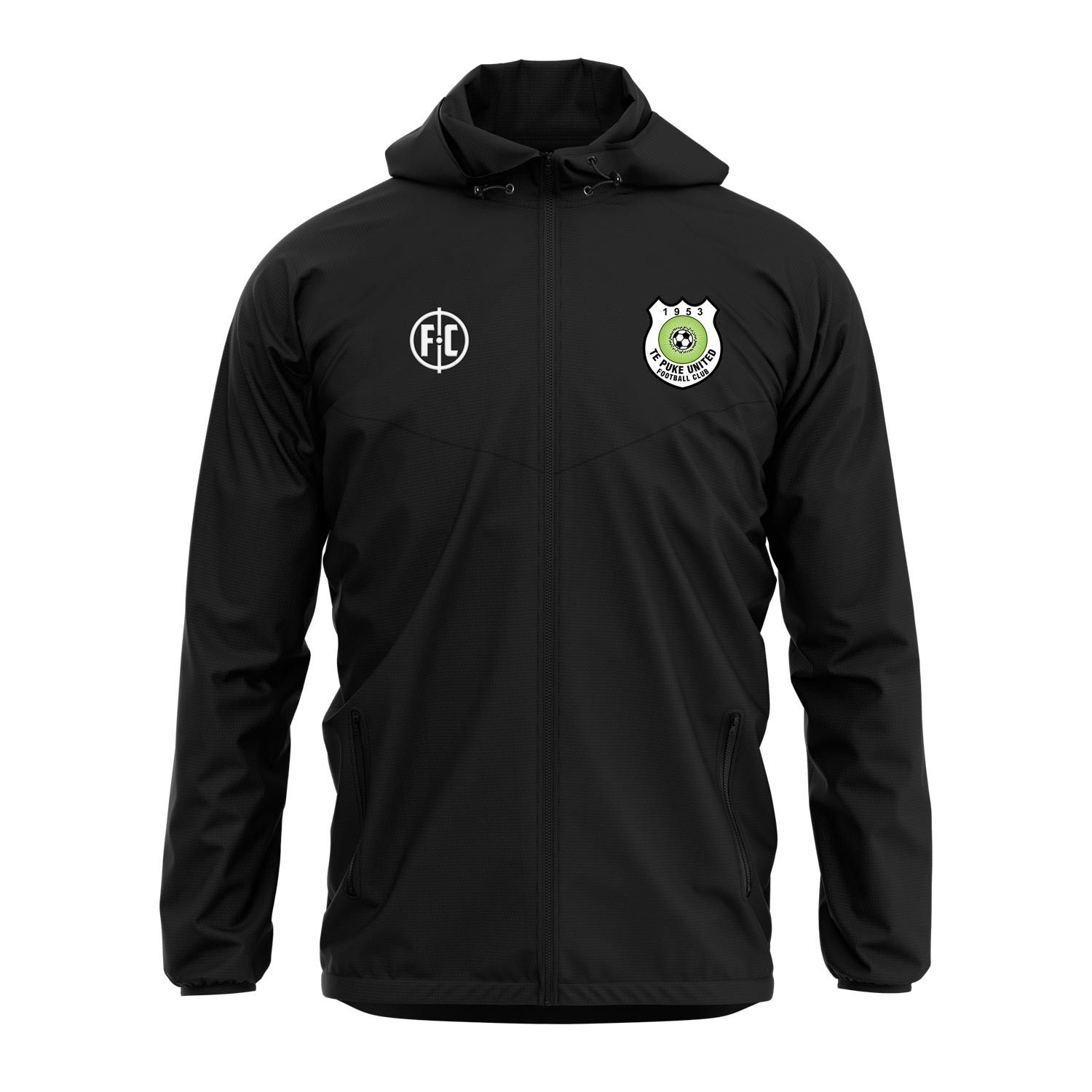 Premium Te Puke United Club Shower Jacket - Waterproof Lightweight Windbreaker for Men & Women - Perfect for Gym, Swimming, Beach & Outdoor Activities