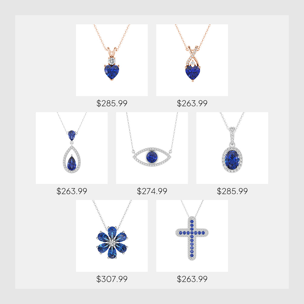 Msblue Jewelry Mystery Box - Surprise Gemstone Necklace, Bracelet & Earrings Set (Blue Collection) | Perfect for Birthdays, Anniversaries & Gift Giving