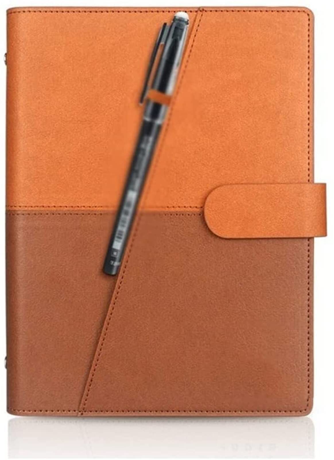 Smart Erasable Notebook - Reusable Leather Journal with Cloud Storage, Wirebound A5 Notebook with Pen - Perfect for Office, School & Travel (Color: C)