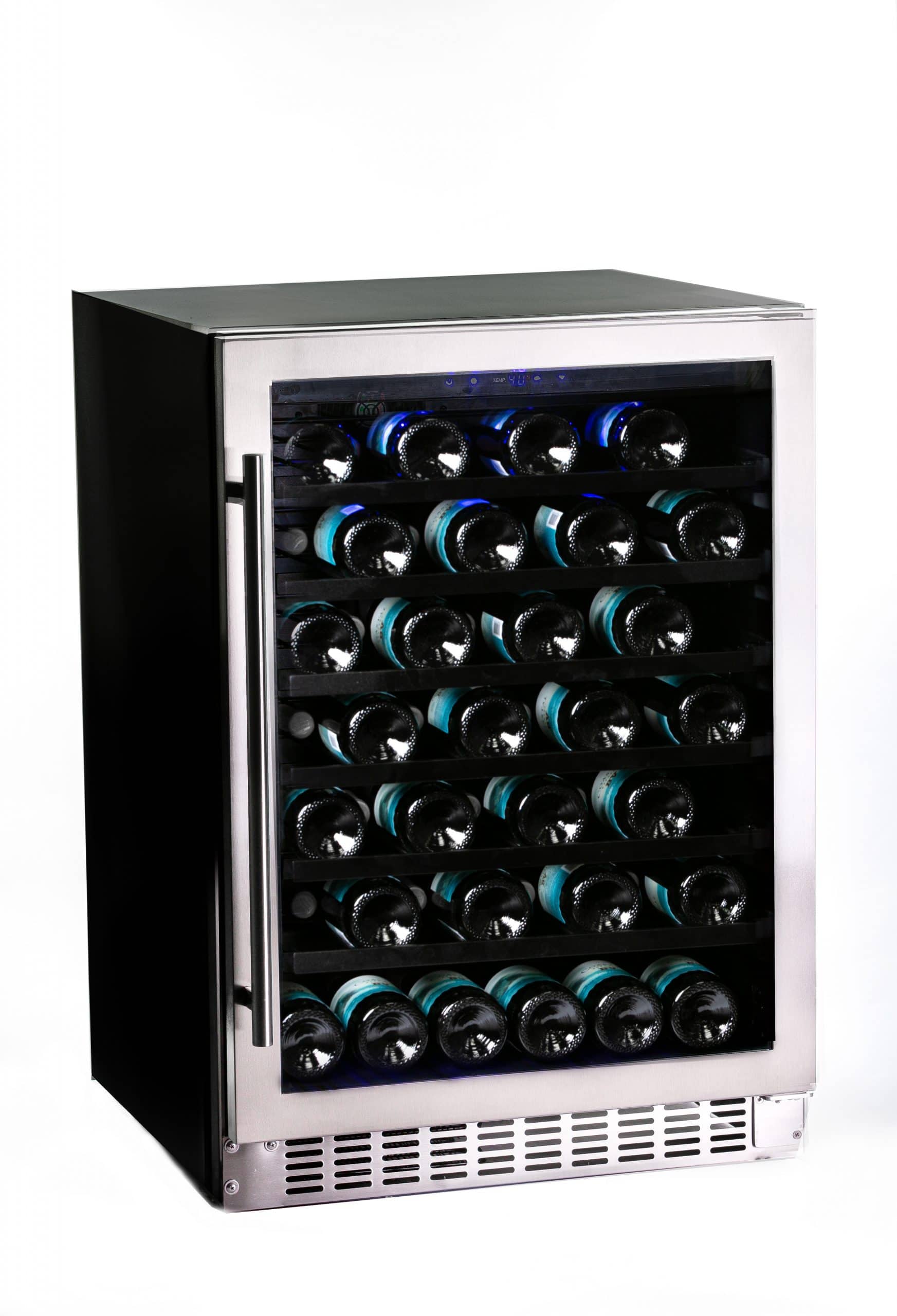 Azure Home Products A224WCS 2.0 Wine Cooler Refrigerator - 18 Bottle Capacity, Dual Zone Temperature Control, Freestanding or Built-In Installation for Home Bars, Restaurants & Wine Cellars