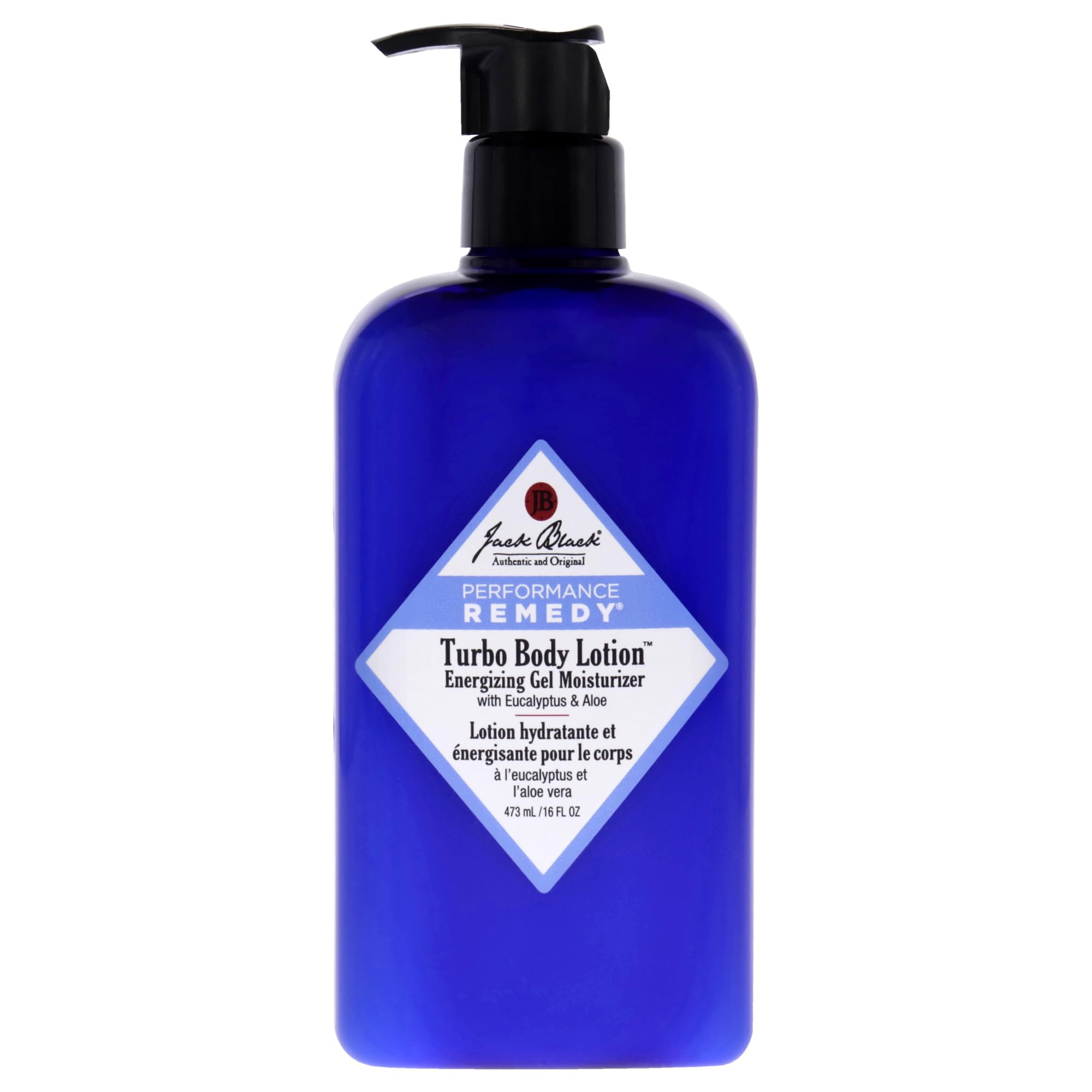 Jack Black Turbo Body Lotion - Energizing Gel Moisturizer for Men with Vitamin C & E | Hydrating & Cooling After Shave & Workout | Post-Gym & Daily Skincare Routine