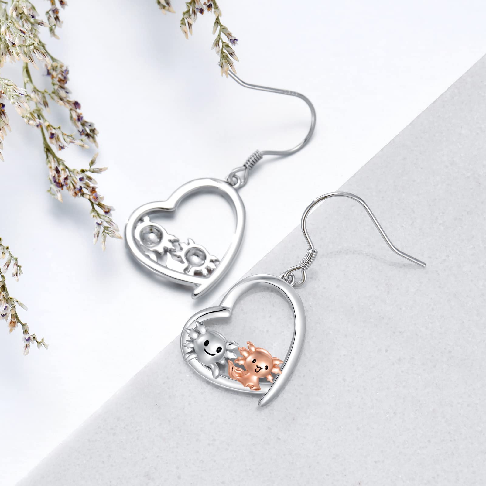 925 Sterling Silver Cute Animal Drop Earrings for Women - Guinea Pig, Penguin, Hippo, Snake, Owl, Cat, Otter, Fox, Tulip & Mermaid Designs | Perfect Sister Gift, Birthday Present & Everyday Fashion Jewelry | Great for Parties, Dating & Office Wear