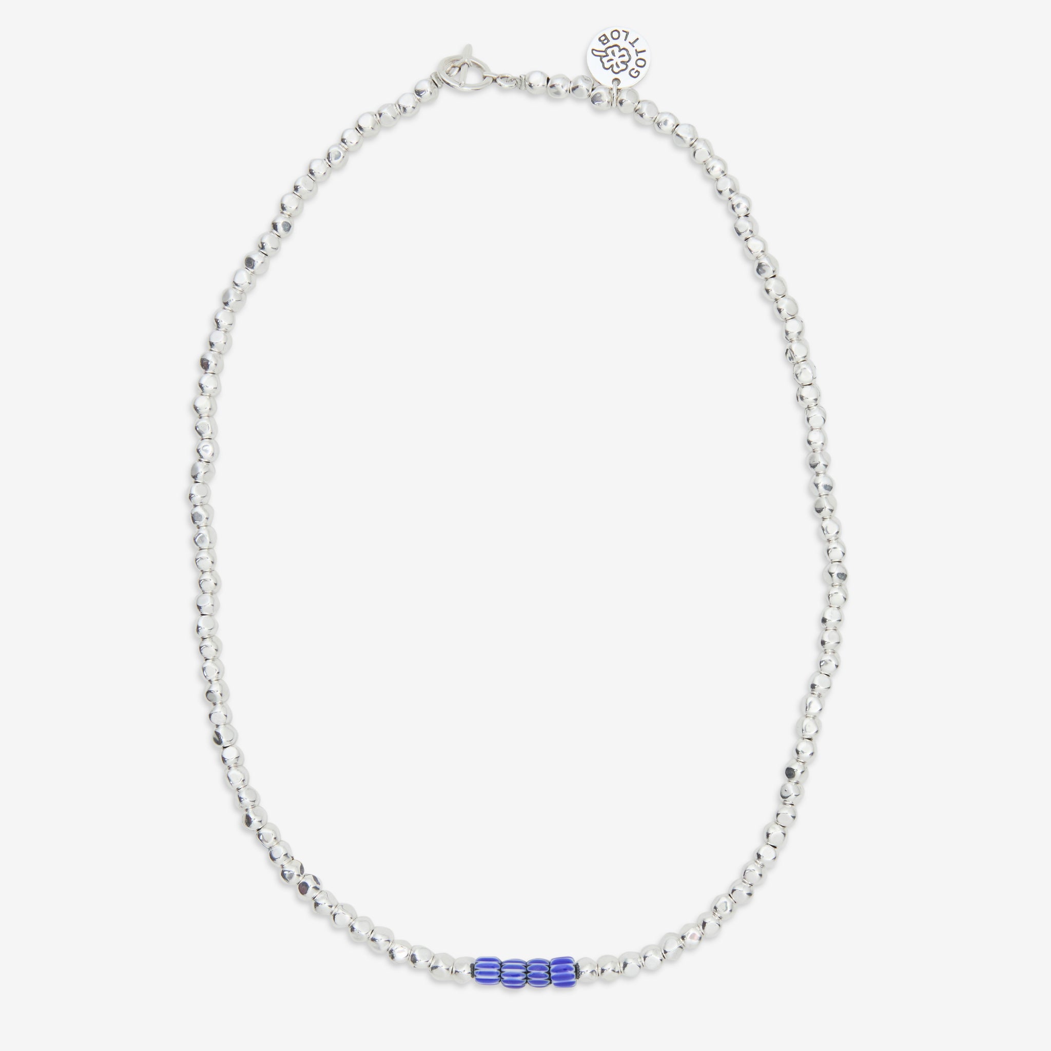 Edition No. 2 Blue and White Necklace - Elegant Jewelry for Women, Perfect for Parties, Weddings & Everyday Wear
