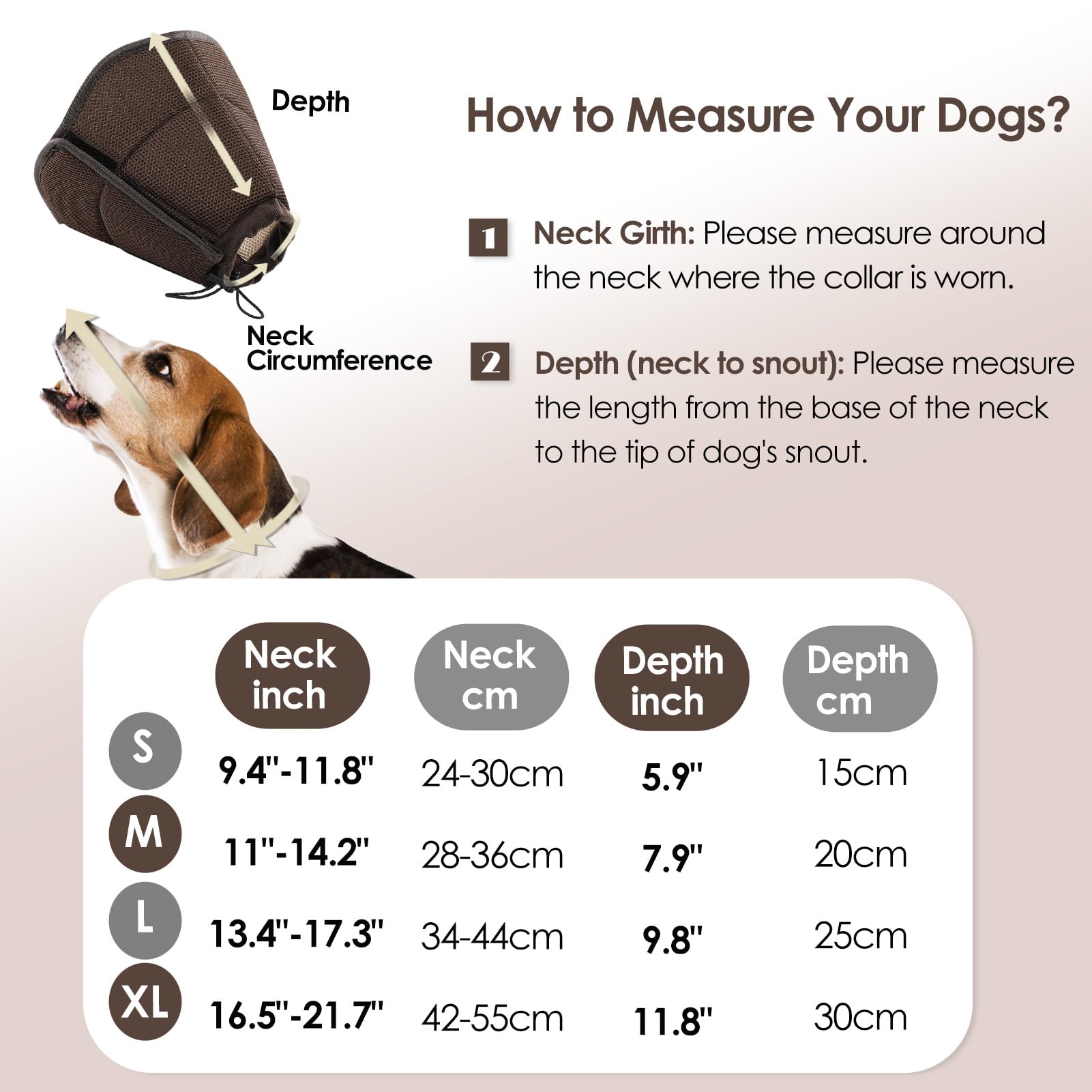 AOFITEE Soft Adjustable Dog Cone Collar - Large Breathable Mesh Elizabethan Collar for Post-Surgery Recovery, Prevents Licking Wounds - Perfect for Dogs After Spay/Neuter Surgery or Injury Care
