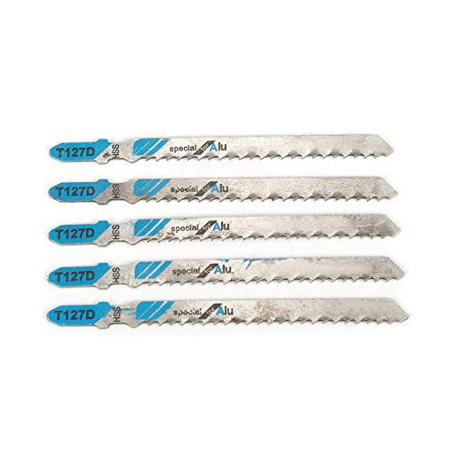 5Pcs T127D Saw Blade Set - Hacksaw & Jig Saw Blades for Hard Metal Cutting | Reciprocating & Curve Saw Blades | Ideal for Metalworking, DIY Projects & Construction Use