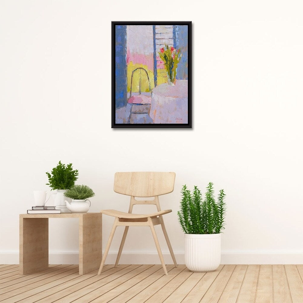 Peggy's Studio Gallery Wrapped Floater Framed Canvas Wall Art - Modern Home Decor for Living Room, Bedroom & Office