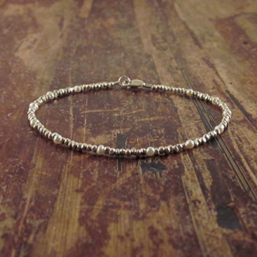 Elegant Silver Plated Pearl Bracelet - 2mm Pearl Beaded Jewelry for Bridesmaids, Maid of Honor & Wedding Party Gifts | Perfect for Bridal Showers, Bachelorette Parties & Special Occasions
