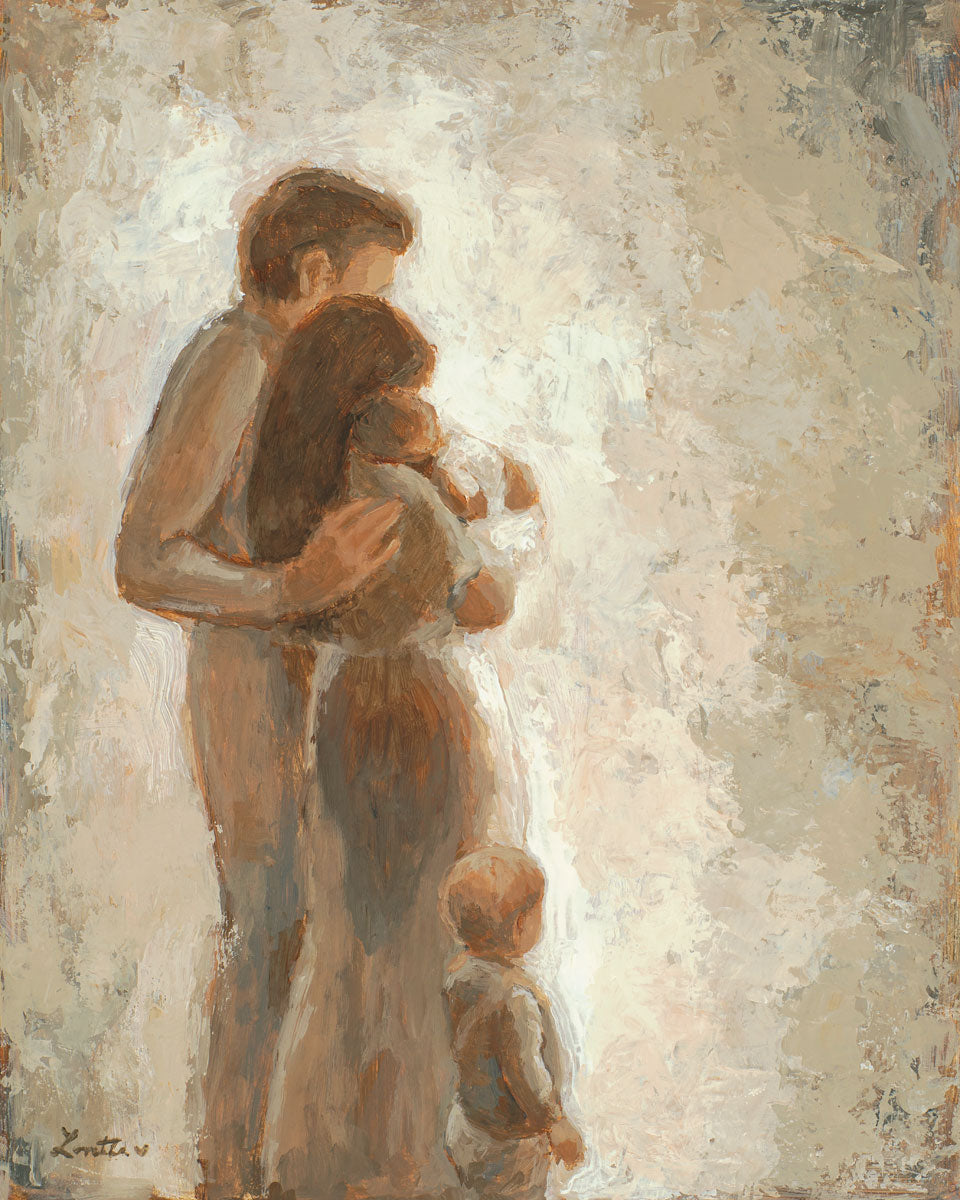 Family Looking Towards the Light - Inspirational Wall Art for Home Decor | Motivational Canvas Print for Living Room, Bedroom & Office | Perfect Gift for Family & Friends