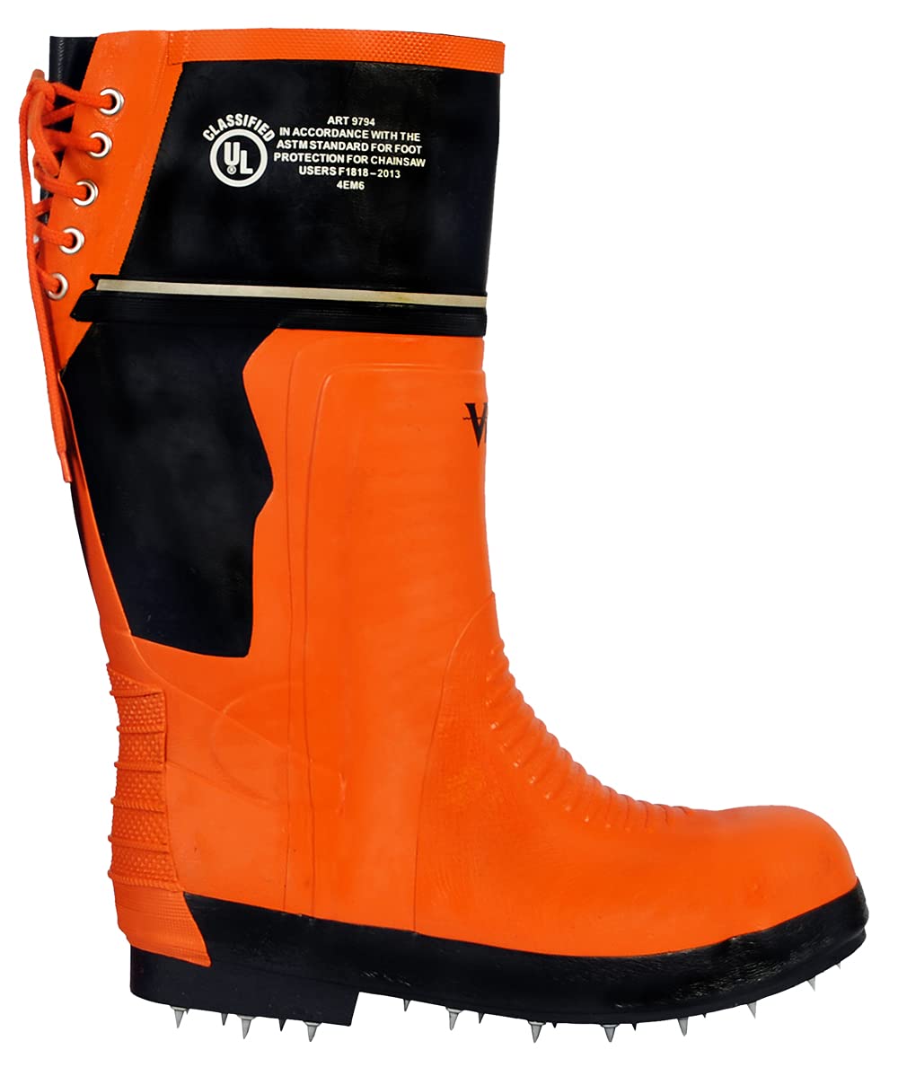 Viking Men's Class 2 Chainsaw Safety Boots - Waterproof Work Boots with Steel Toe for Logging & Construction - Ideal for Outdoor Work, Forestry & Heavy Duty Jobs