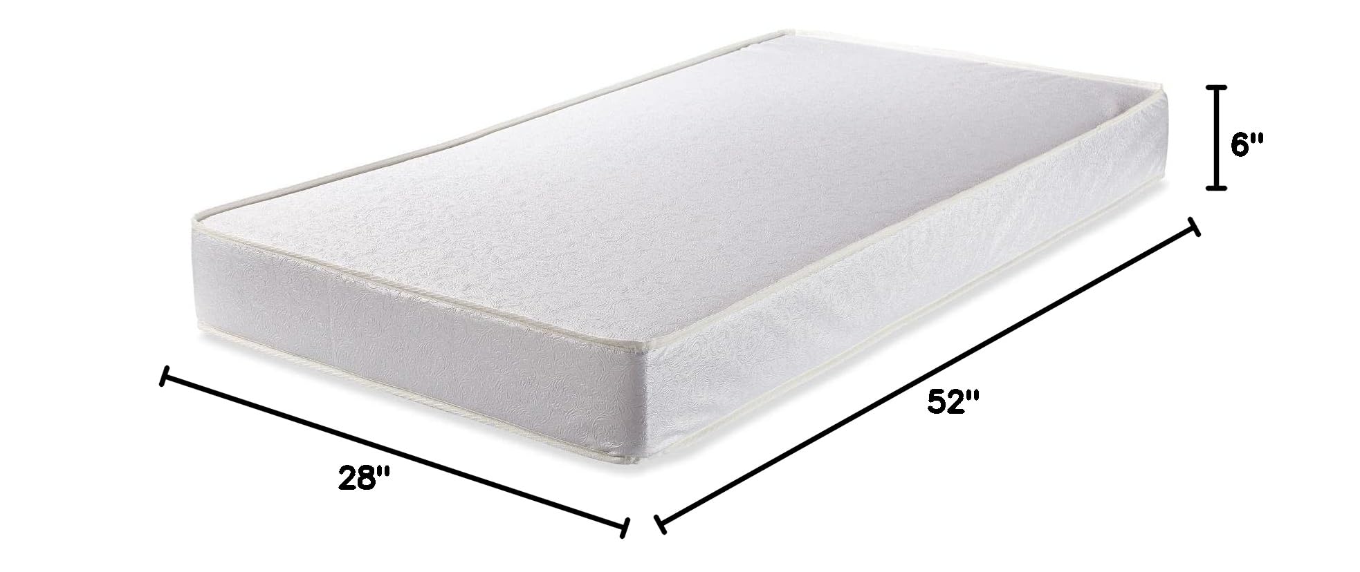 AFG Baby Furniture 96 Coil Mattress - Premium Crib Mattress for Newborns & Toddlers | Firm Support for Safe Sleep | Waterproof & Hypoallergenic | Perfect for Nursery & Daycare Use