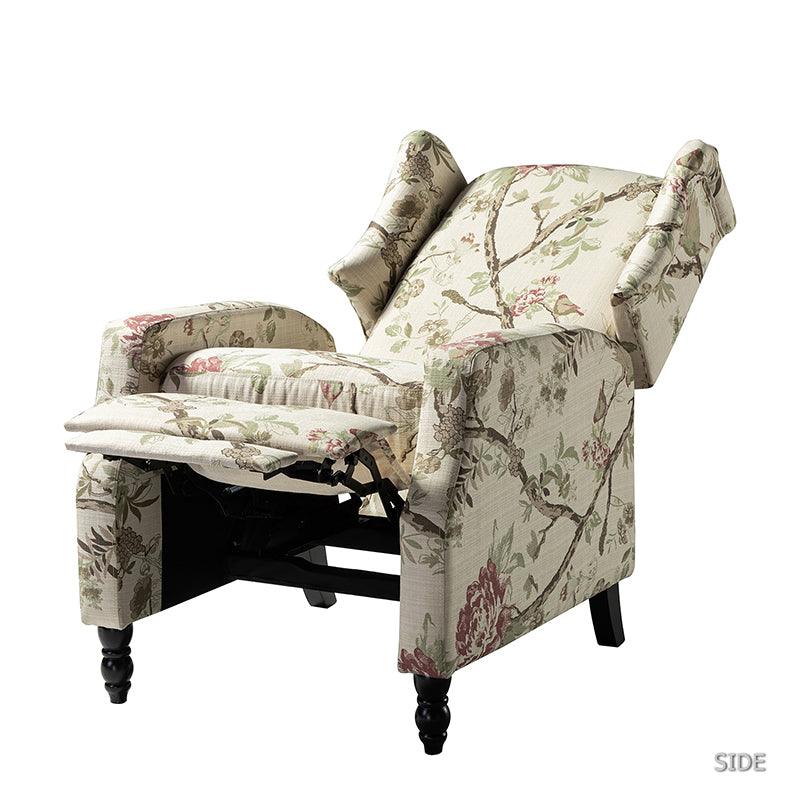 Lilith Upholstered Recliner Chair - Adjustable Backrest & Footrest, Ergonomic Living Room Reclining Chair for Relaxing, Reading & Watching TV