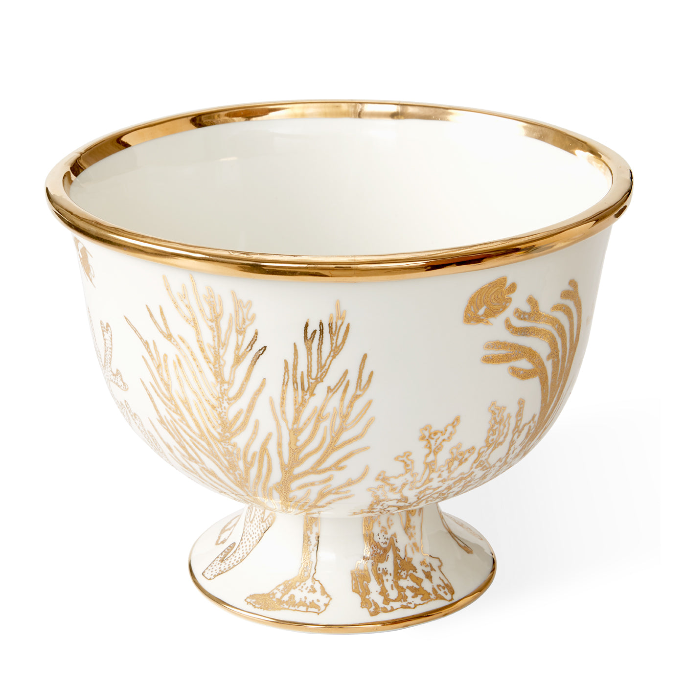 Botanist Coral Centerpiece Bowl - Handmade Ceramic Decorative Bowl for Dining Table, Coffee Table, Wedding & Home Decor - Perfect for Centerpieces, Fruit Display, and Floral Arrangements