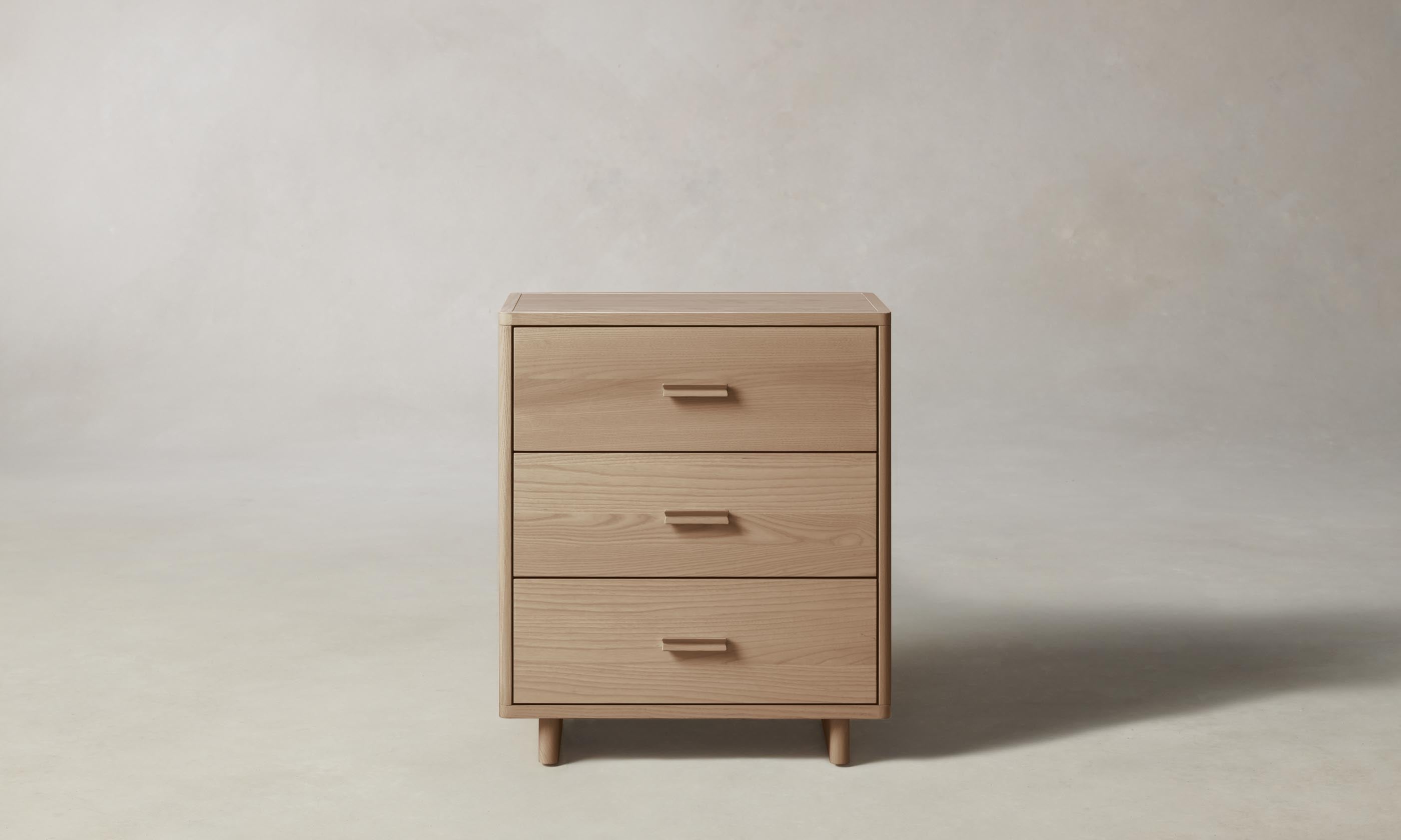 Clinton 3-Drawer Wooden Dresser for Bedroom - Stylish Storage Furniture with Smooth Gliding Drawers for Clothes & Accessories | Perfect for Master Bedroom, Guest Room or Dorm Organization