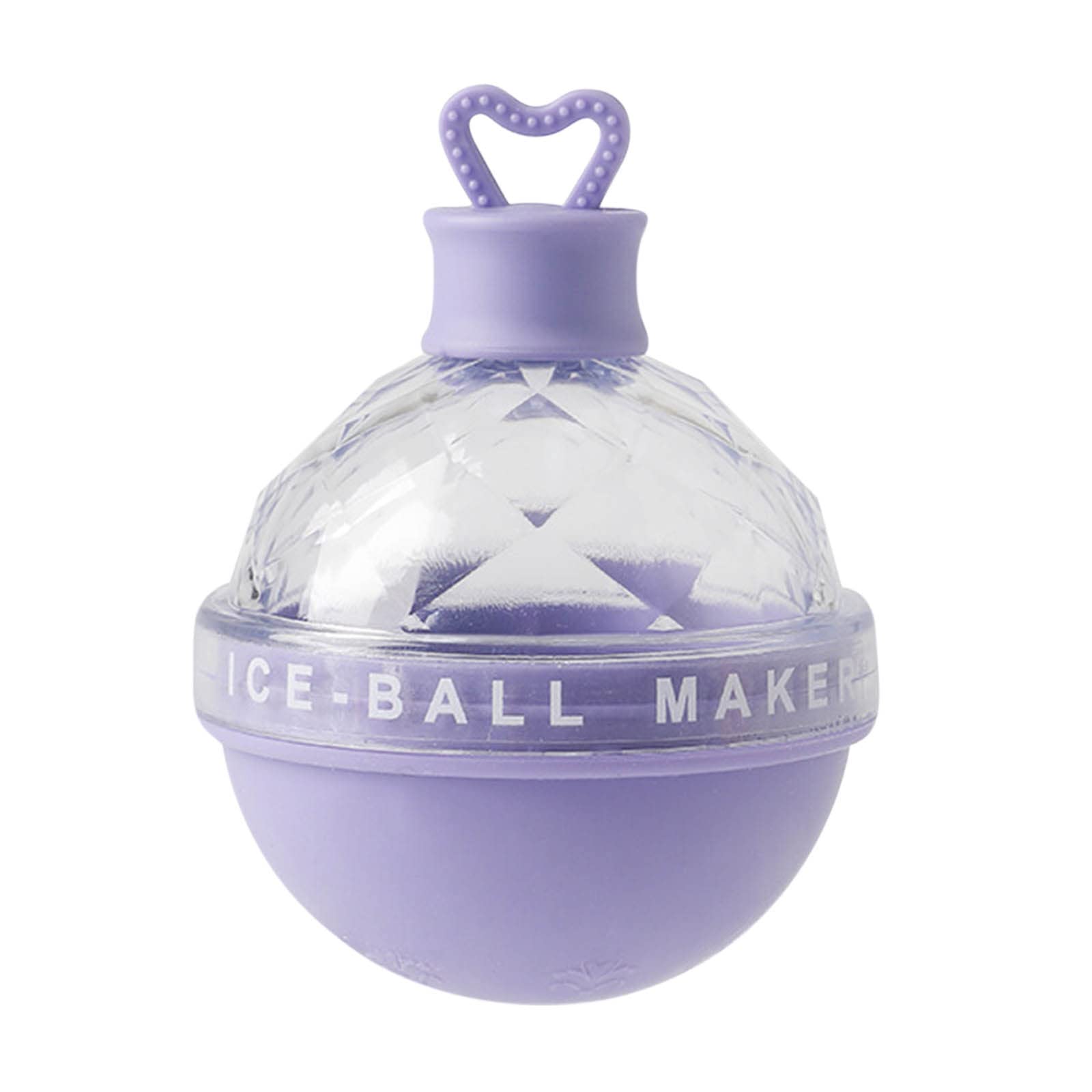 Premium Silicone Ice Ball Maker - DIY Round Ice Spheres for Whiskey, Cocktails & Drinks - Creative Gift for Family & Friends (Purple) - Perfect for Home Bars, Parties & Chilled Beverages
